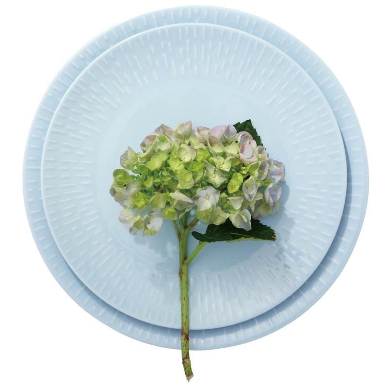 Confetti frokosttallerken 24 cm aqua