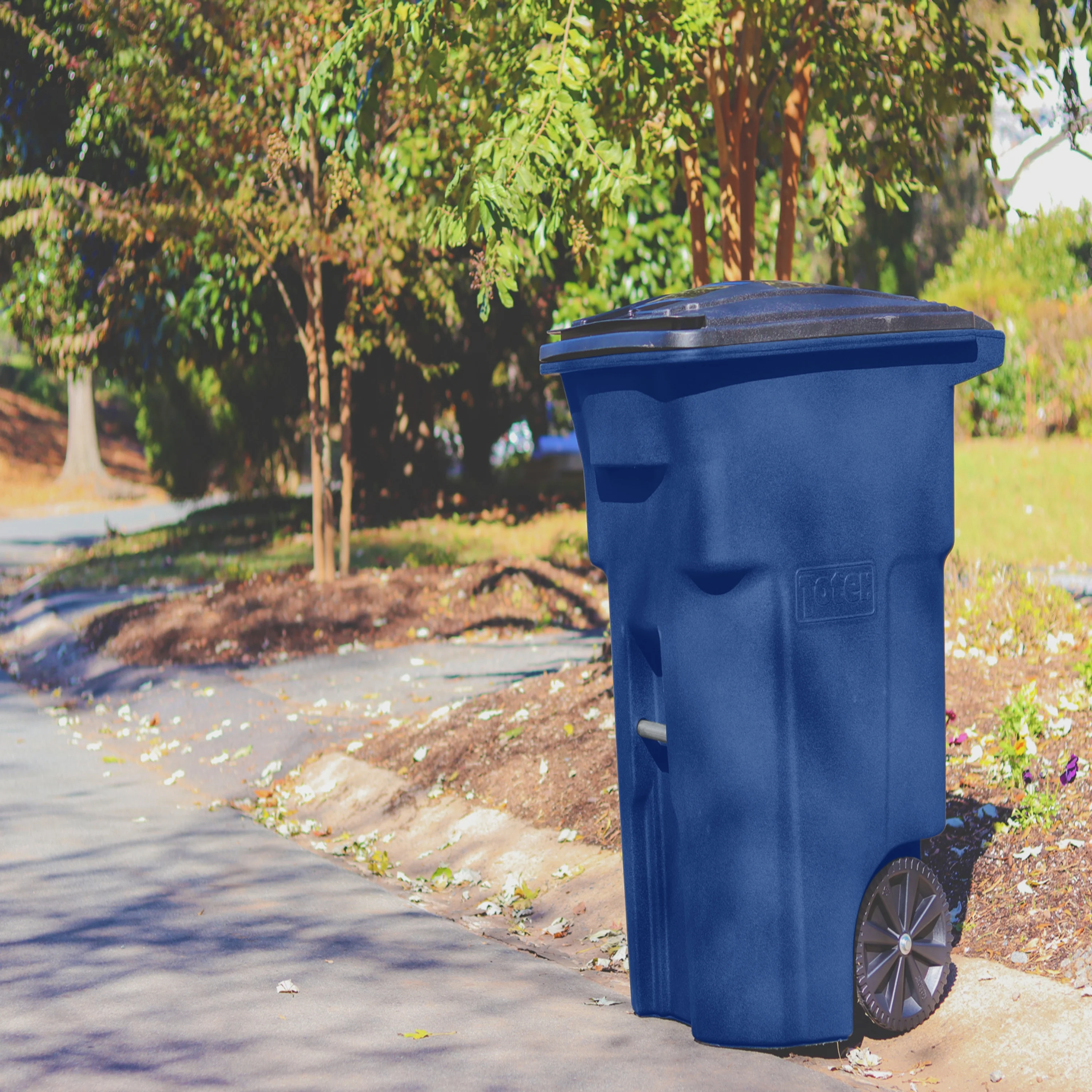 Trash Can Greenstone With Wheels And Lid, 96 Gallon(Greenstone) - Image 7