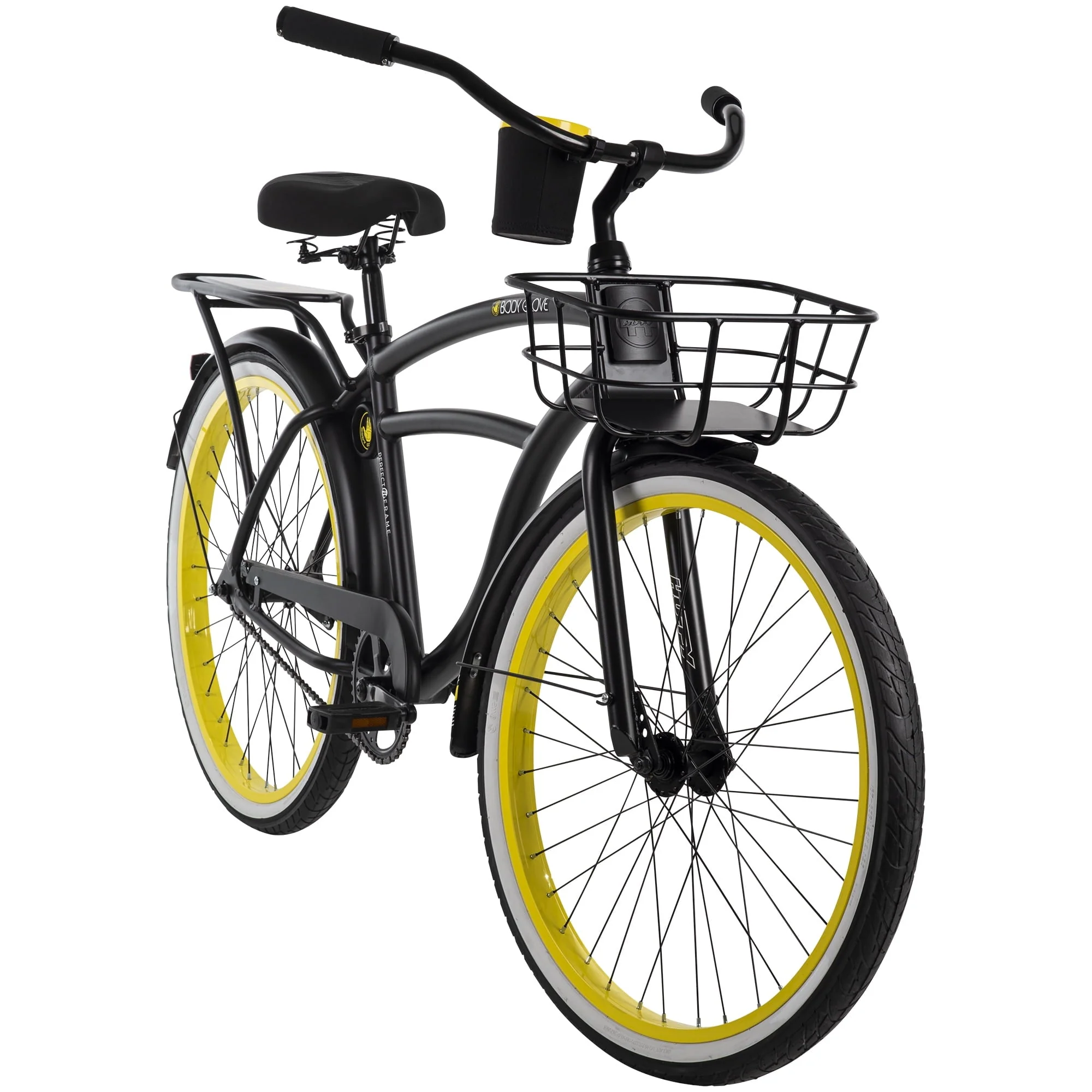Body Glove 26 in Mens Beach Cruiser Bike, Black, by Huffy