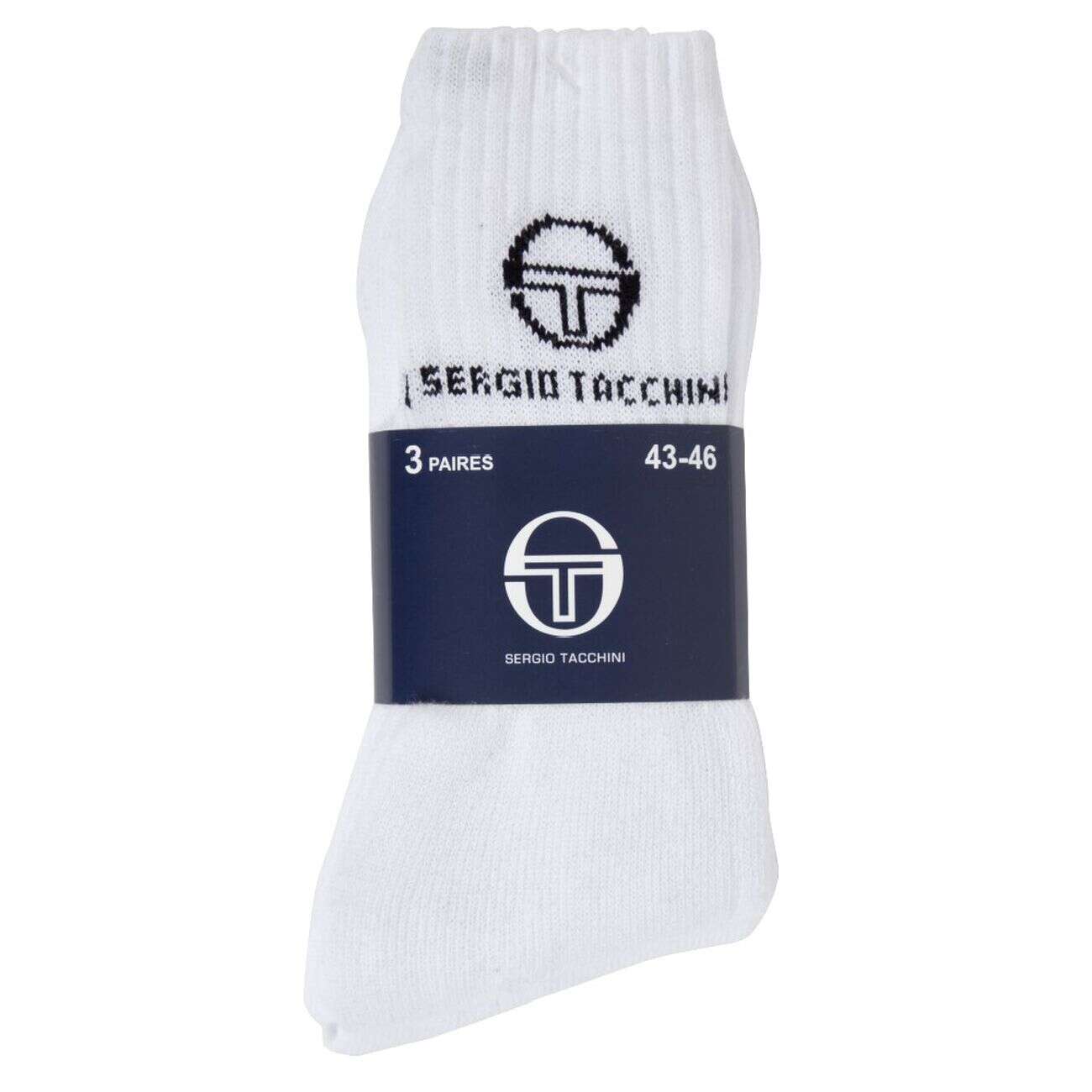 Chaussettes x3 Sergio Tacchini blanches
