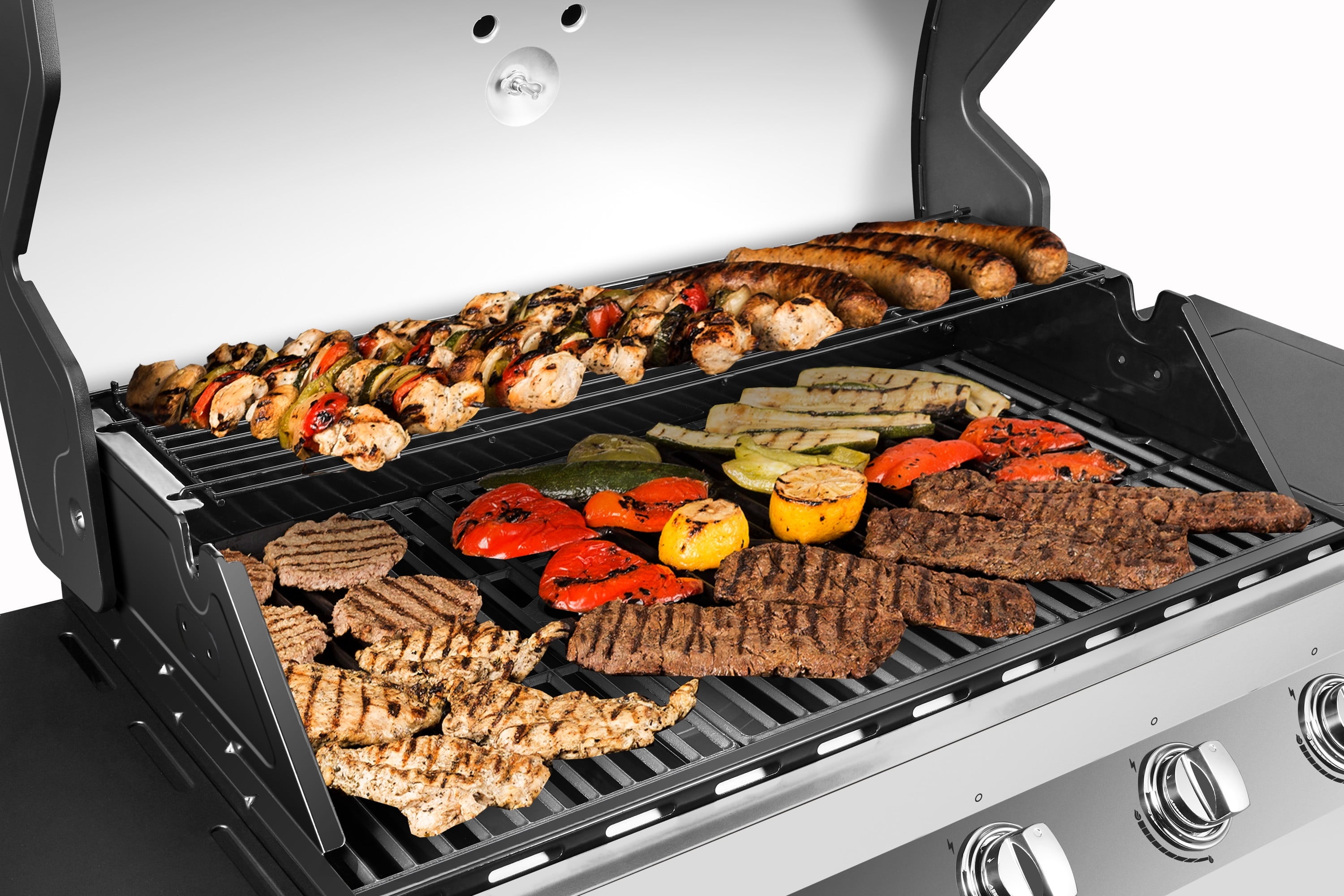 5 Burner Silver Propane Gas Grill