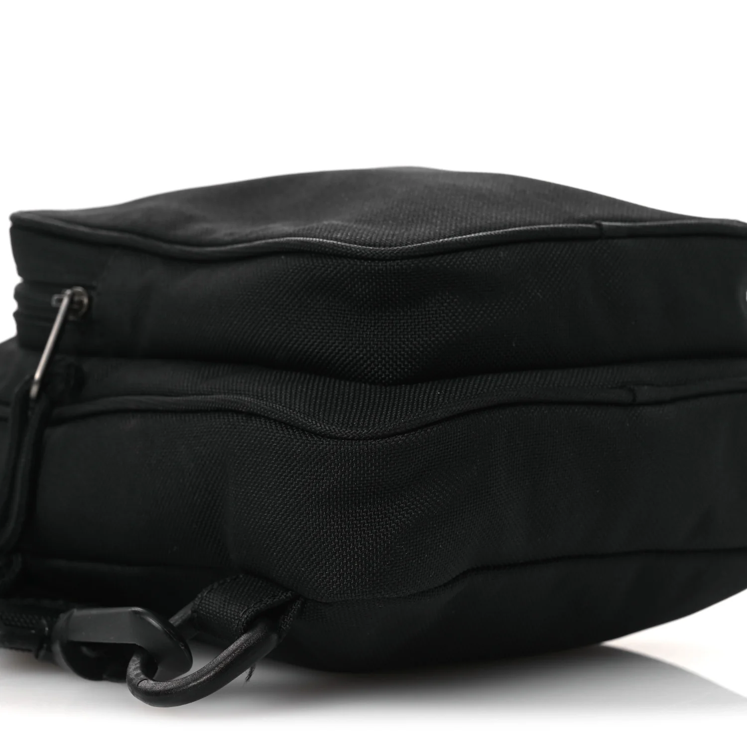 Nylon Logo Explorer Crossbody Messenger Bag Black