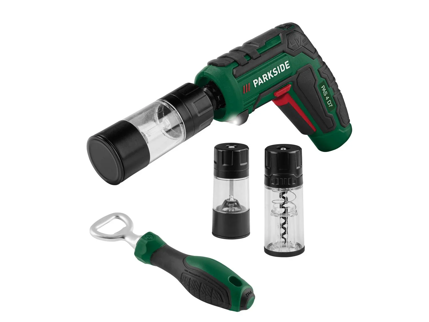 PARKSIDE Set de visseuses sans fil avec accessoires pour barbecue PAS 4 D7