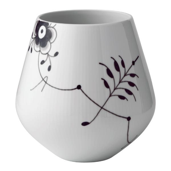 Sort Mega Riflet vase 20,5 cm