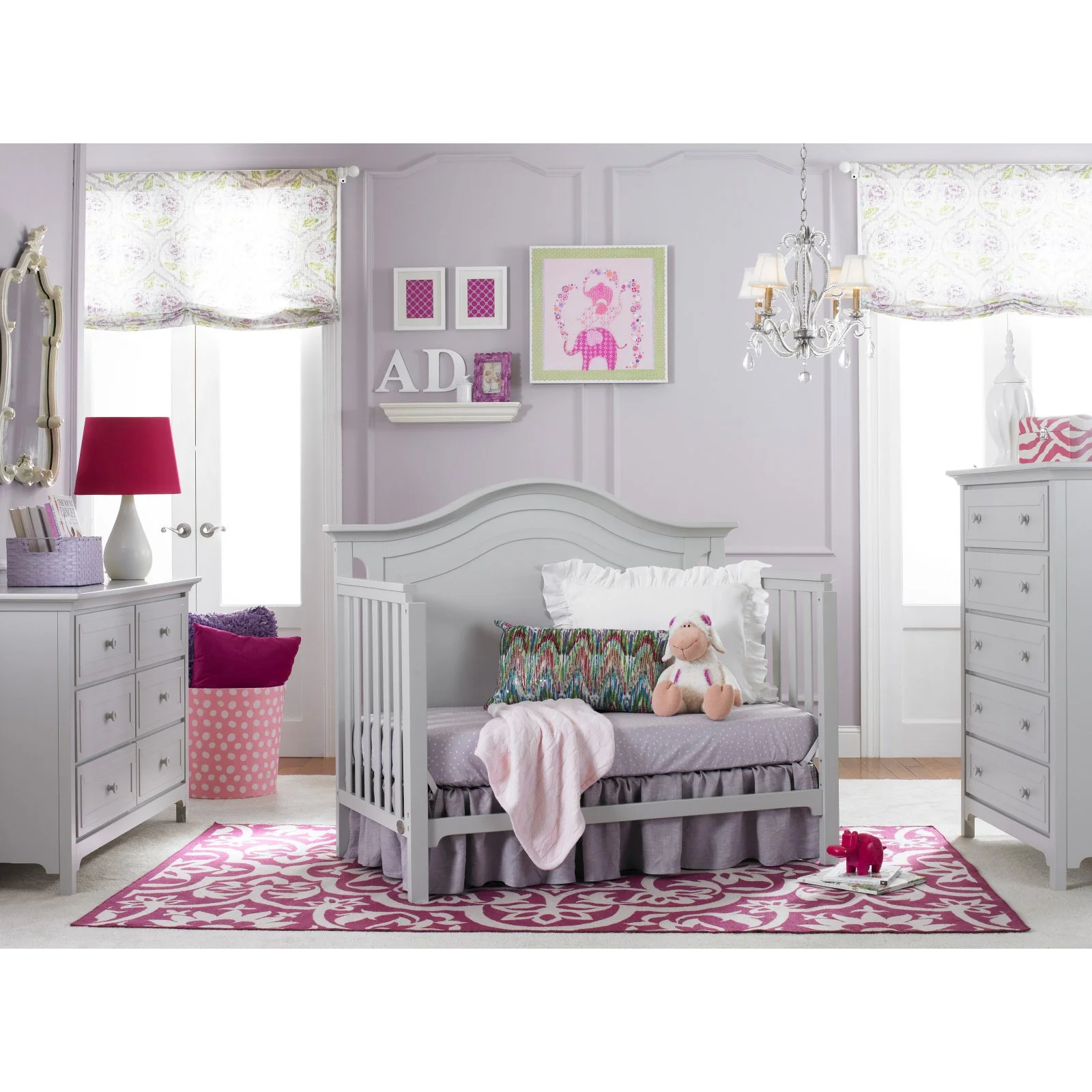 Catania 4-in-1 Convertible Crib(Snow White) - Image 9