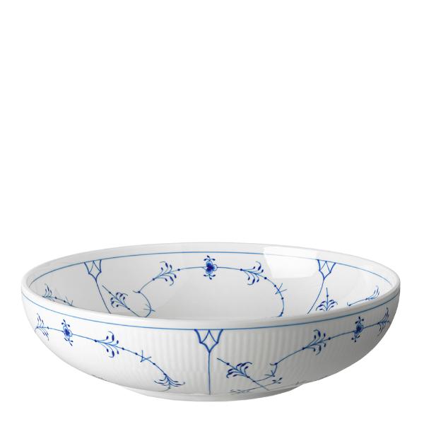 Musselmalt riflet bolle 27 cm