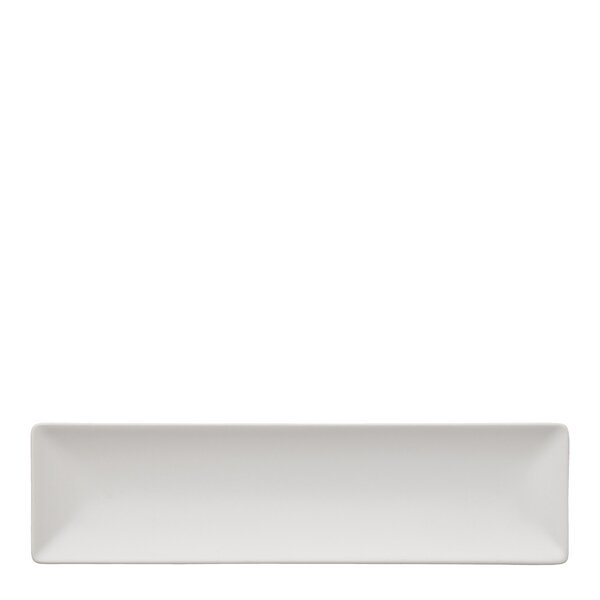 Quadro tallerken rektangulær 30x8 cm hvit