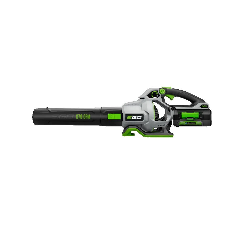 Power+ LB6703 180 mph 670 CFM 56 V Battery Handheld Leaf Blower Kit (Battery Charger) - Image 2