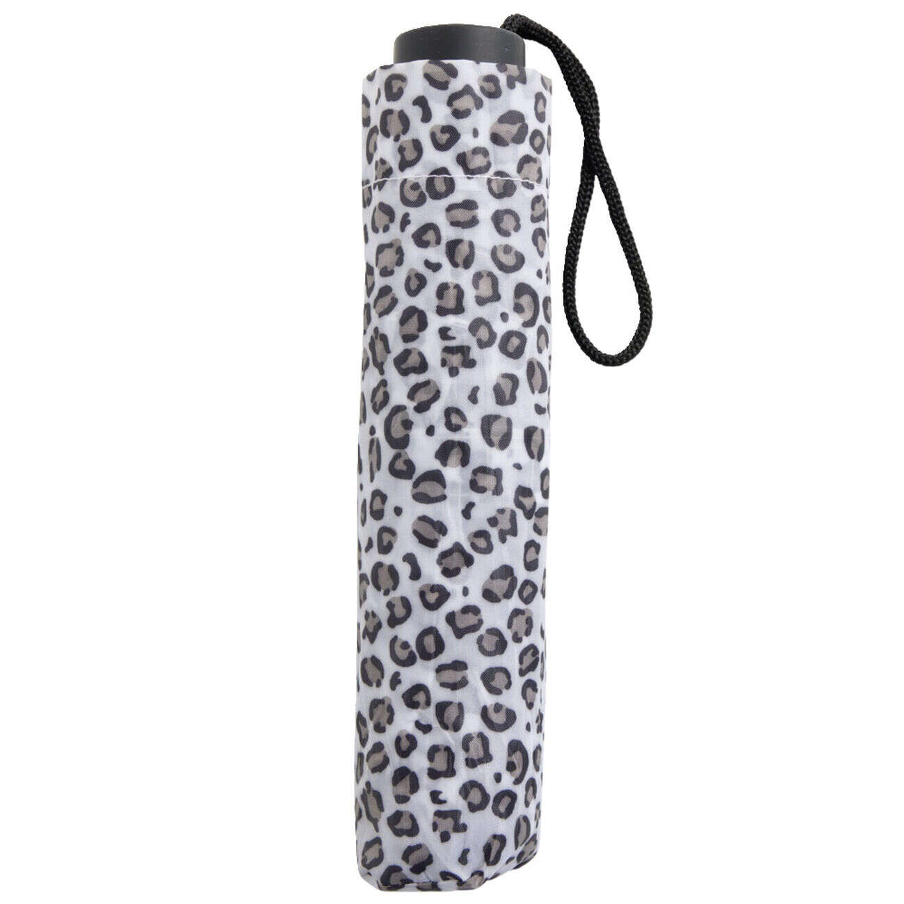 Parapluie pliable manuel motif léopard L24cm