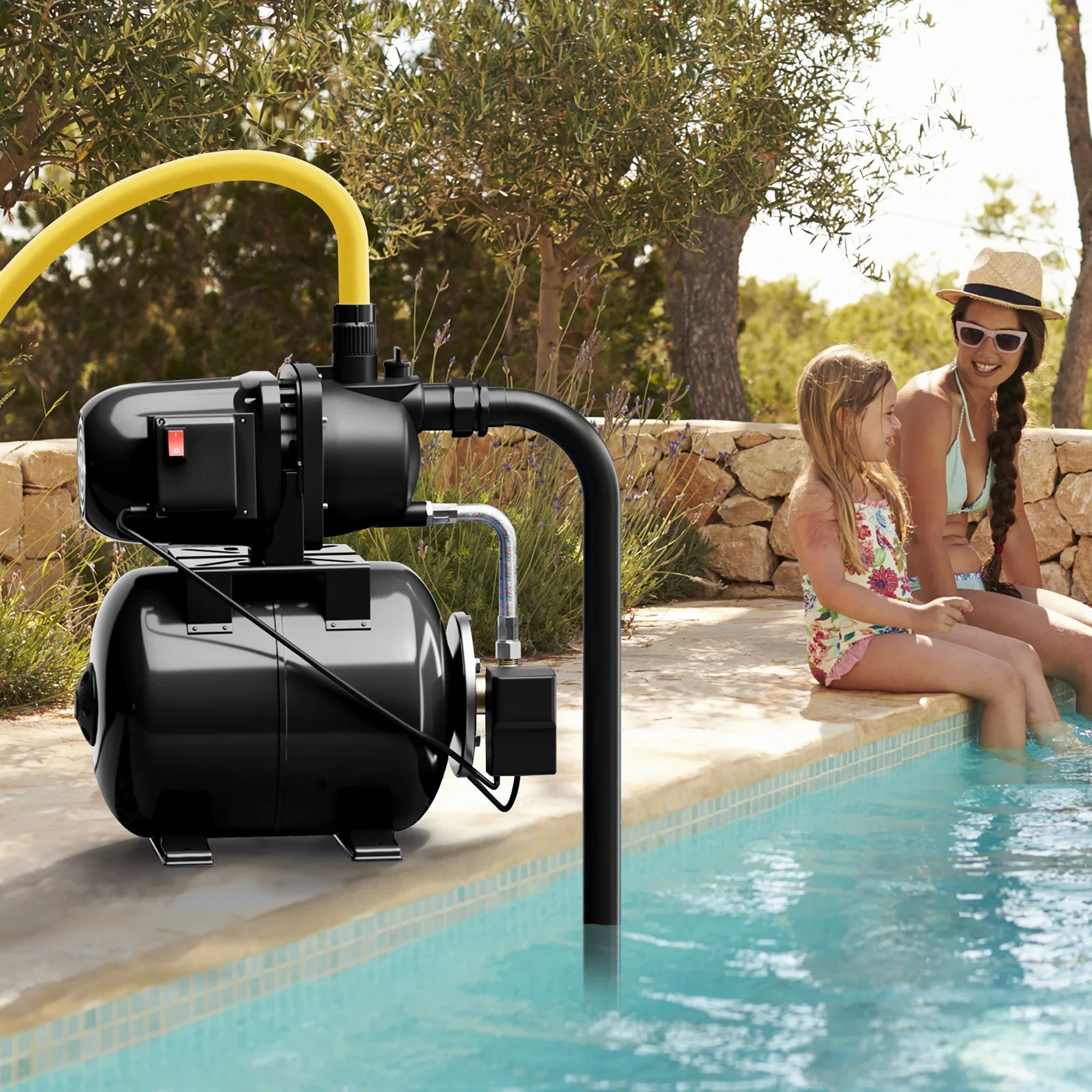 Gymax 1.6 HP Shallow Well Pump 1000 GPH 164 FT Stainless Steel Garden Jet Pump