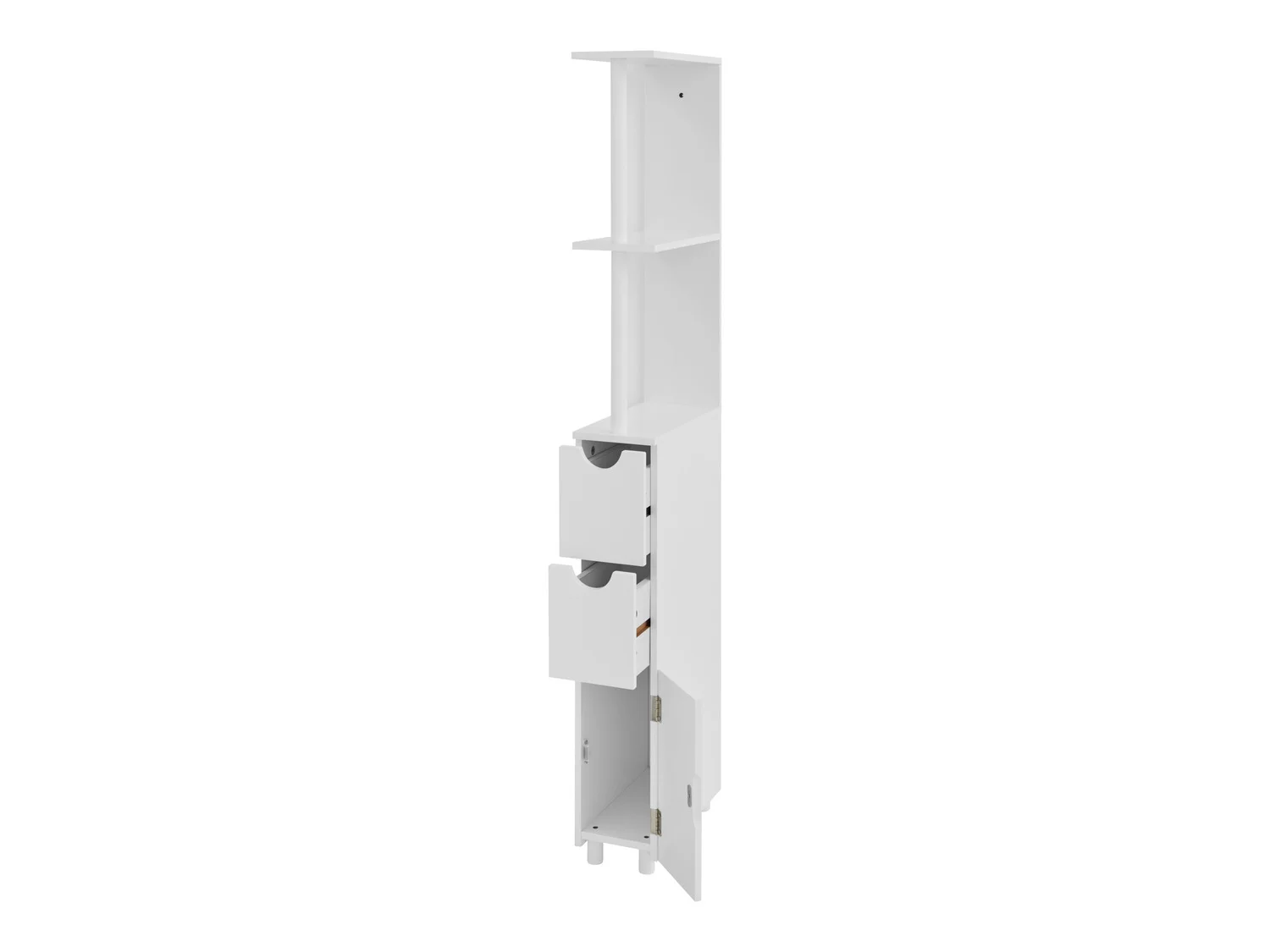 LIVARNO home Meuble de rangement troit, 15,2 x 136,5 x 33 cm, blanc