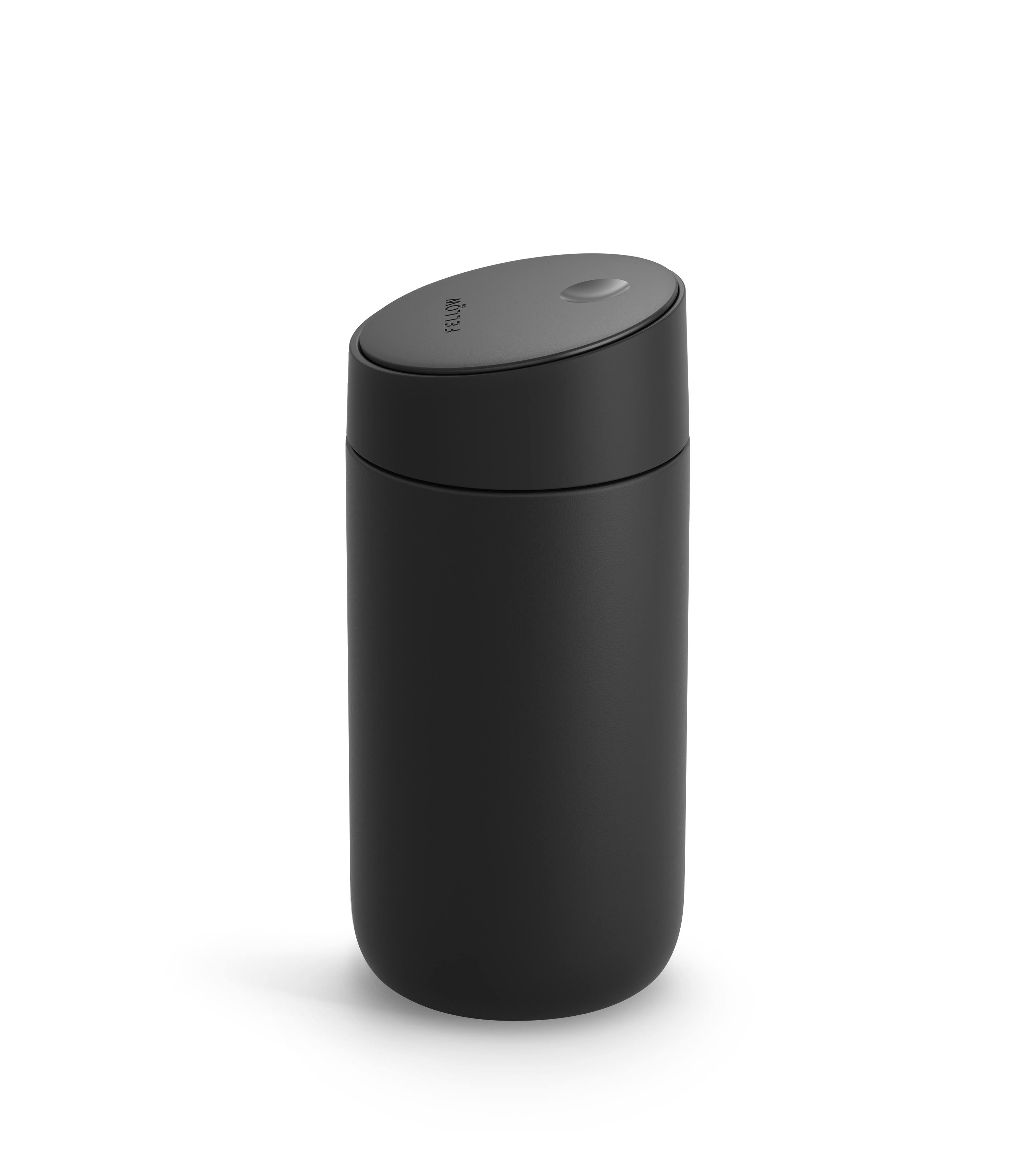 Fellow Carter Move Mug + Slide-Lock Lid Matte Black / 12 oz
