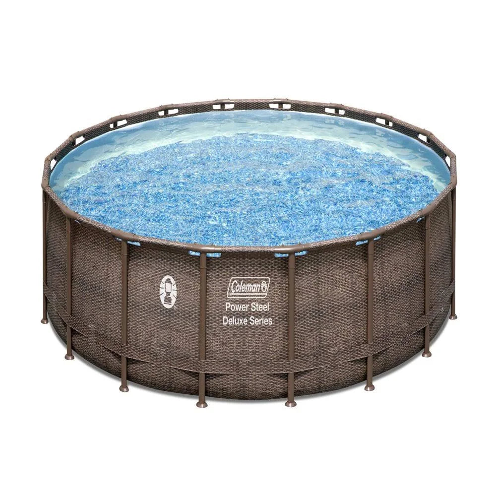 Coleman Power Steel 18 x 48 Round Above Ground Pool Set - MadeInUSA