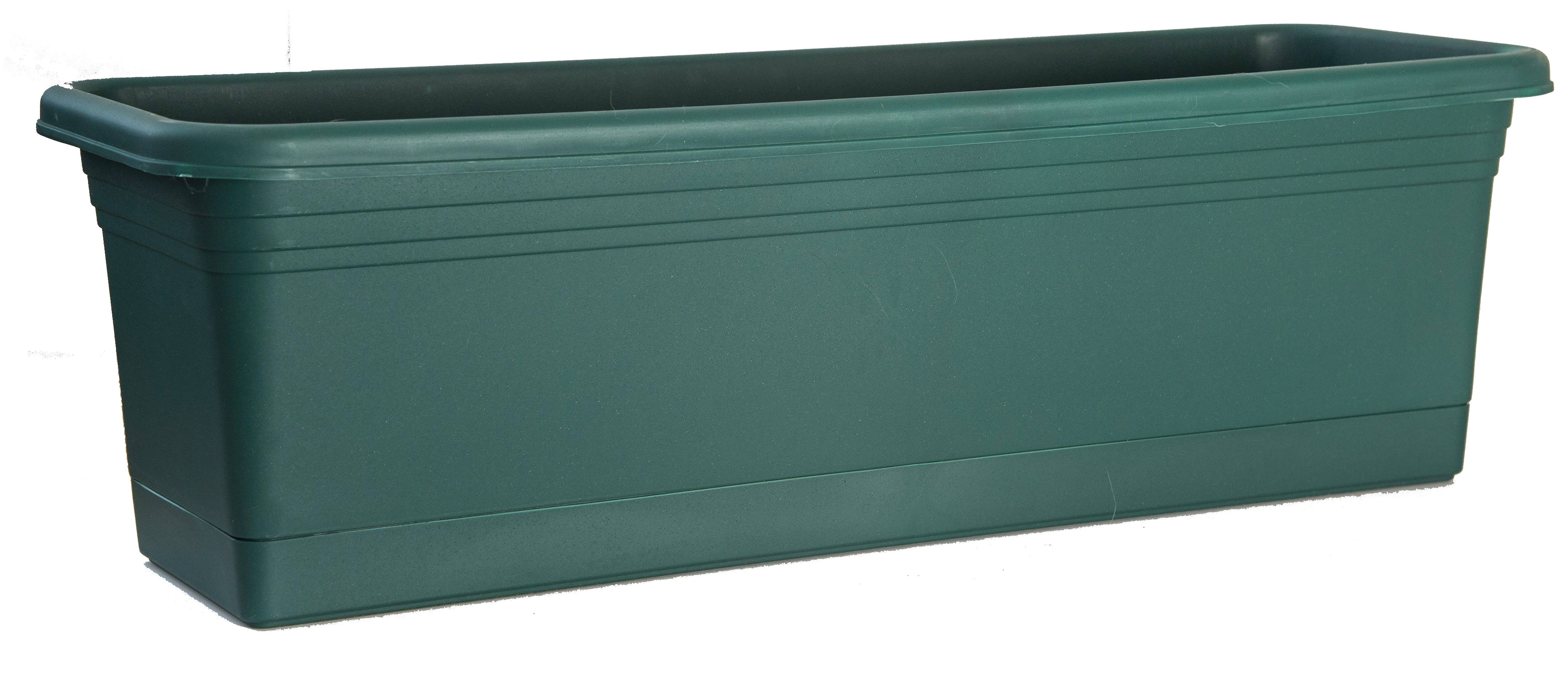 Rugg Polyresin Window Box - Slate Green
