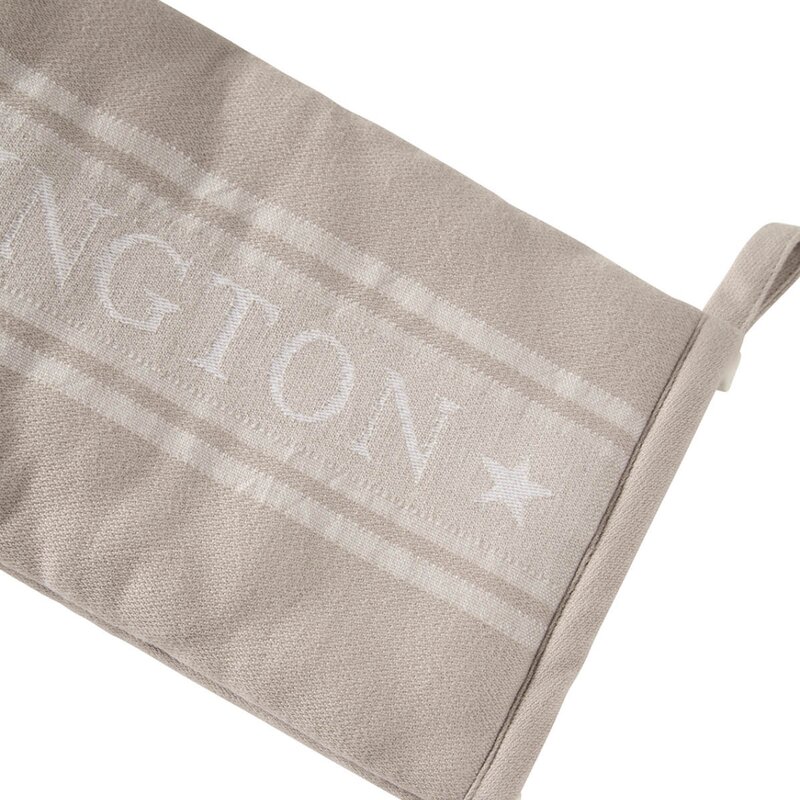 Icons grytevott stjerne 32x16 cm beige/hvit