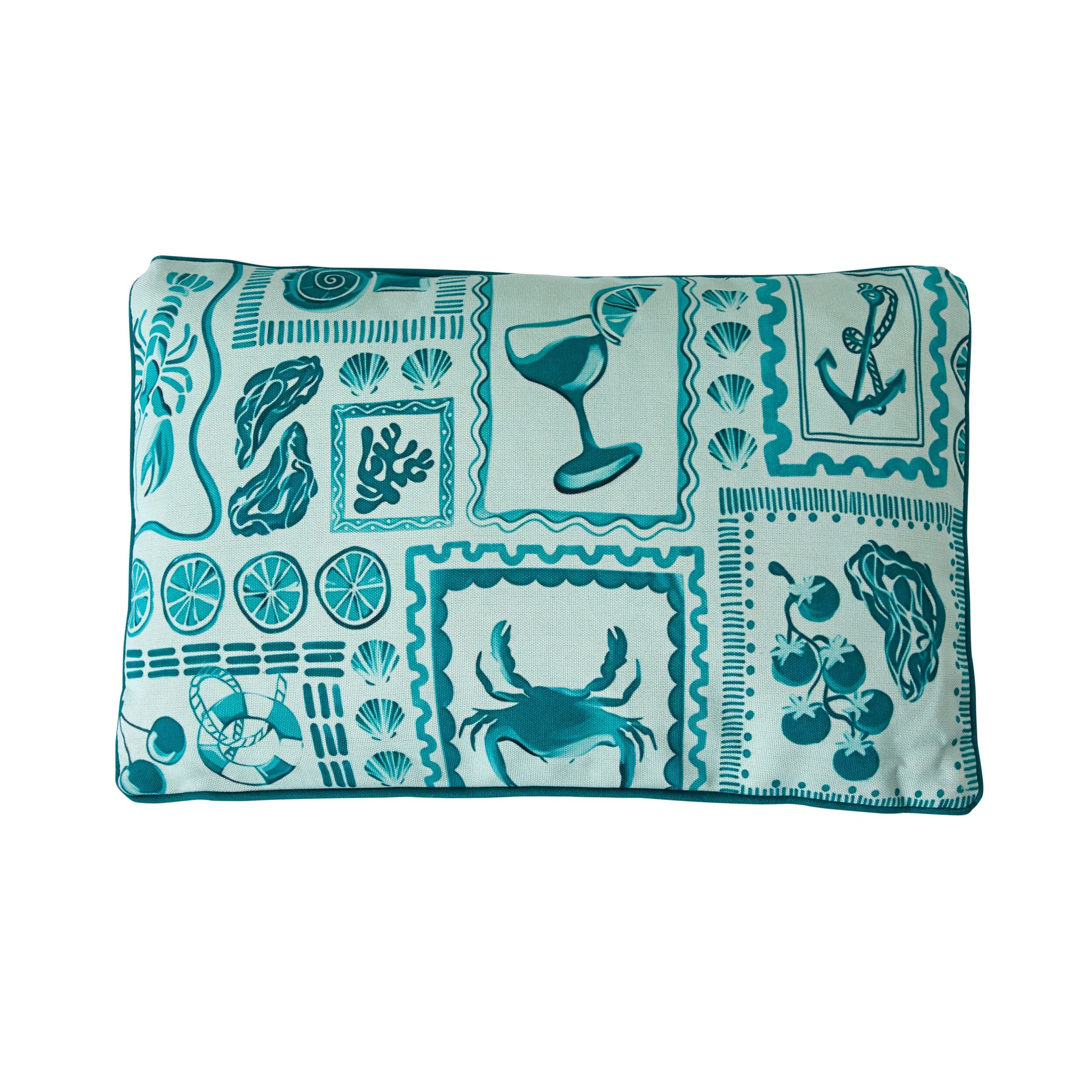 Aruba Summer Postcard Outdoor Cushion 35x55cm
