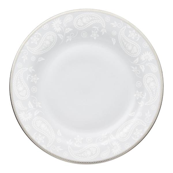 Silver Paisley rundt fat 32 cm
