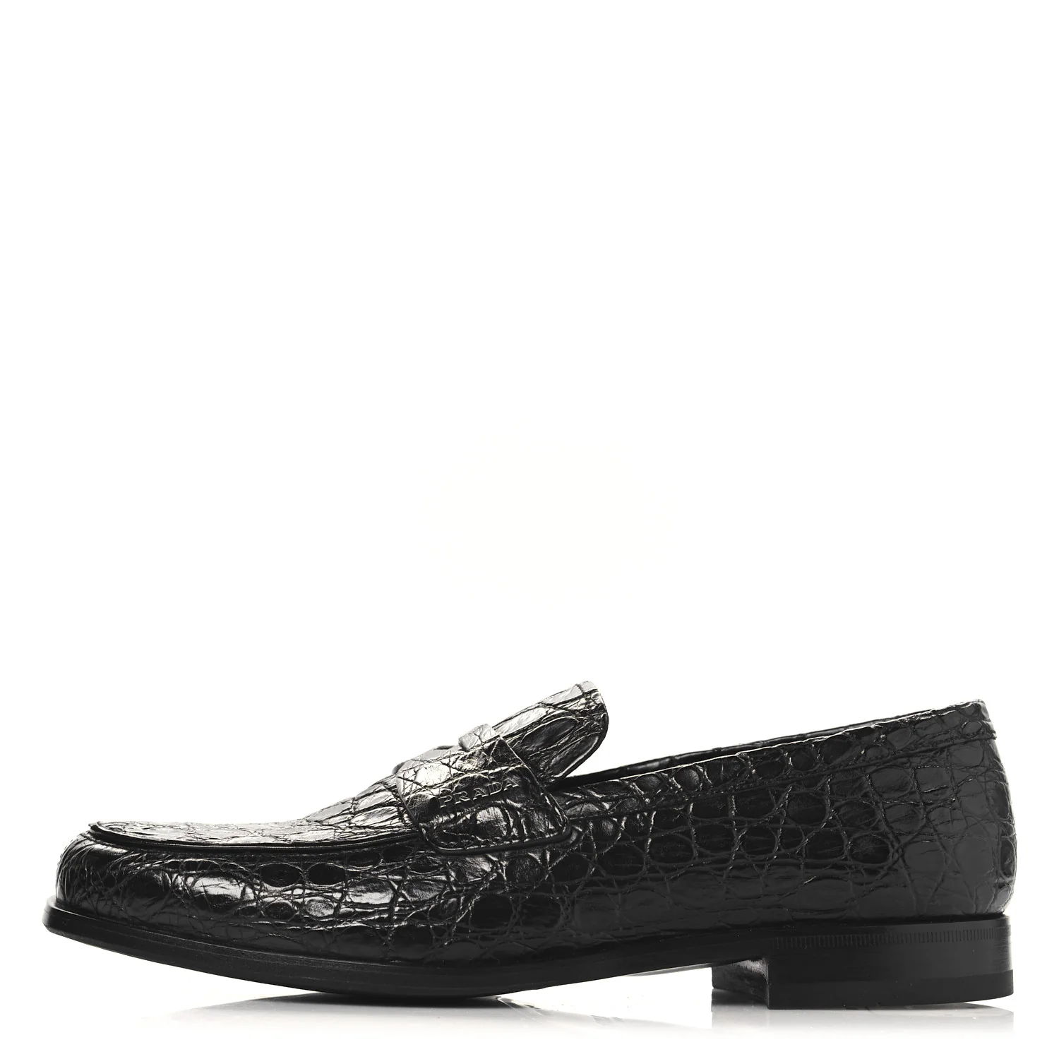 Crocodile Mens Loafers 7 Black