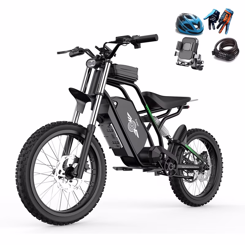 40MPH Electric Bicycle,Dual-Mode Electric Dirt Bike 3000W(Peak) Nova3 Electric Motorcycle Bike for Adults,Mid-Drive Motor, 60V/25Ah Battery,17x3.15 Tire Full Suspension Hydraulic Brake(Black)