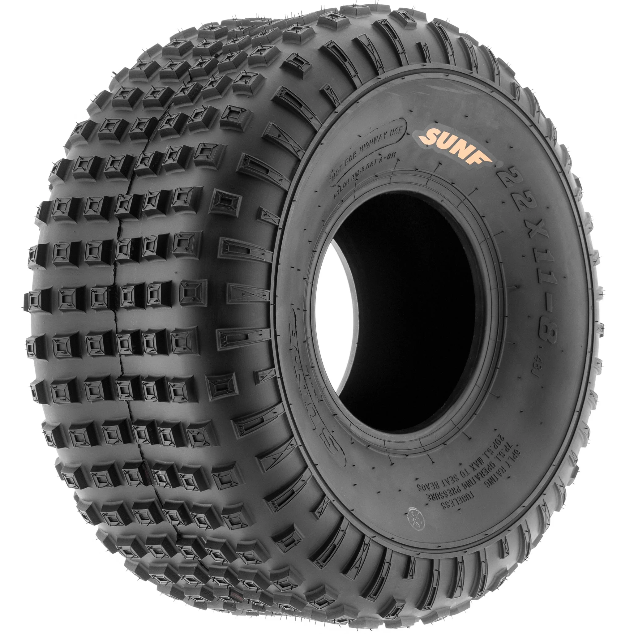 Sunf Loose Terrain Lawn Mower ATV UTV Quad Tires 25x12 - 9 25x12x9 6 PR A011 (Pair of 2)