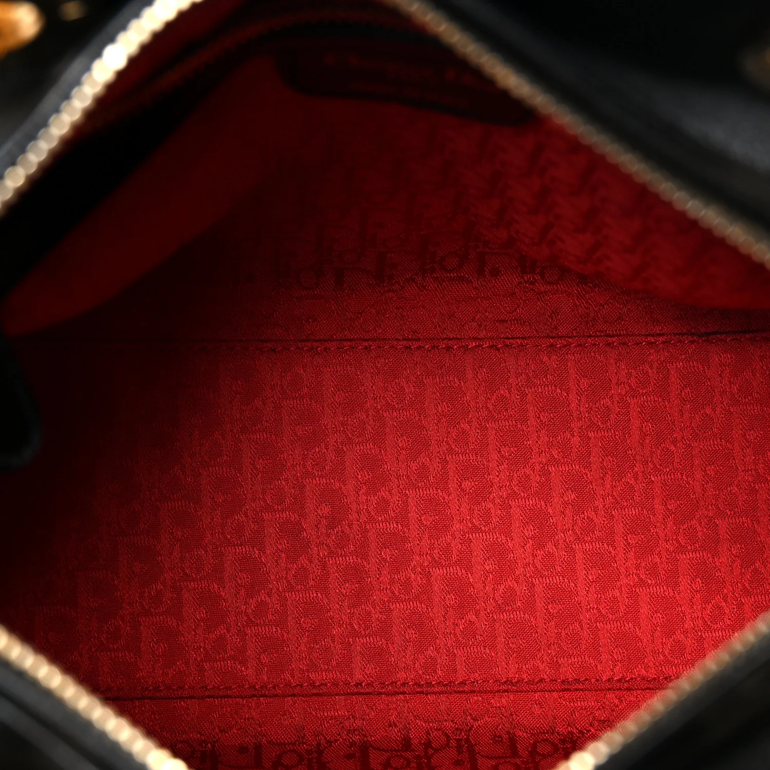 Lambskin Cannage Medium Lady Dior Black