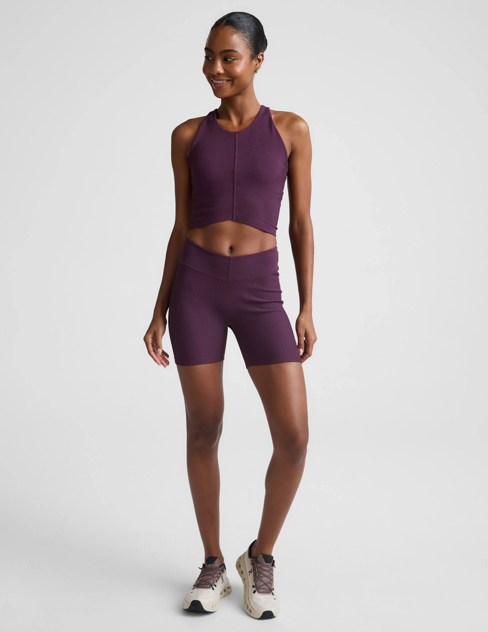 Impulse Ribbed High Neck Tank