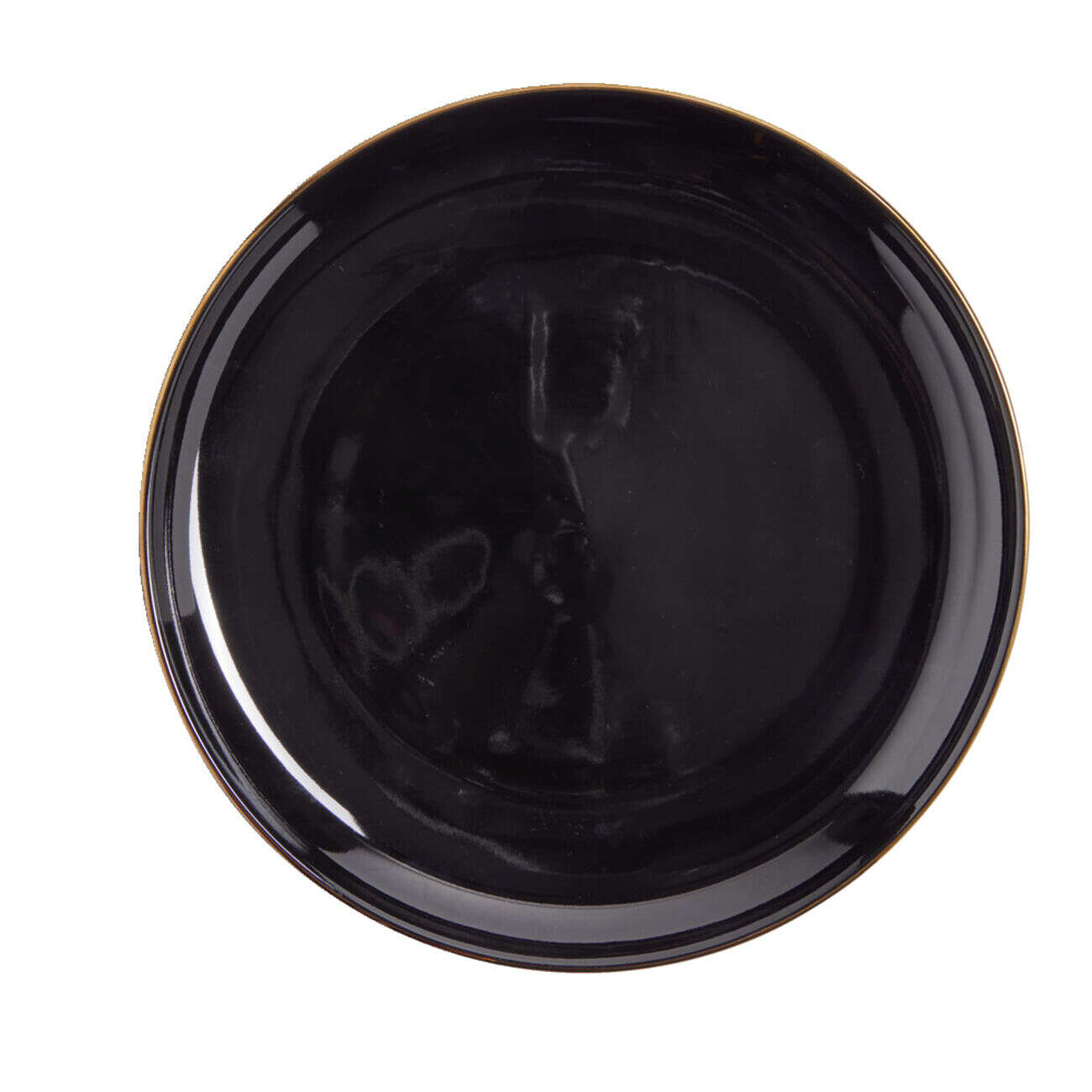 Assiette plate ronde Oslo faïence noire Ø27cm