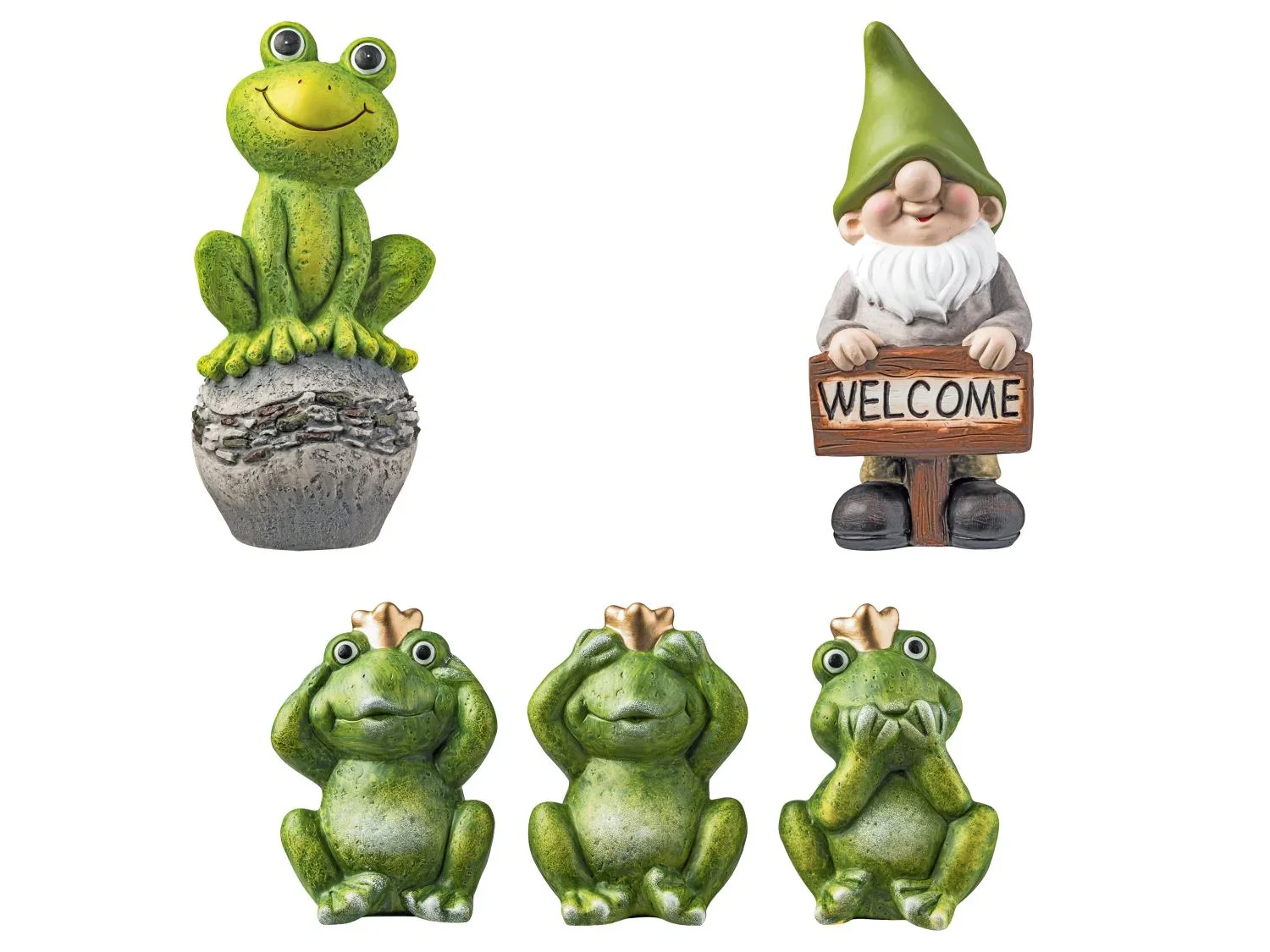 LIVARNO Nain de jardin ou Figurine(s) de jardin grenouille