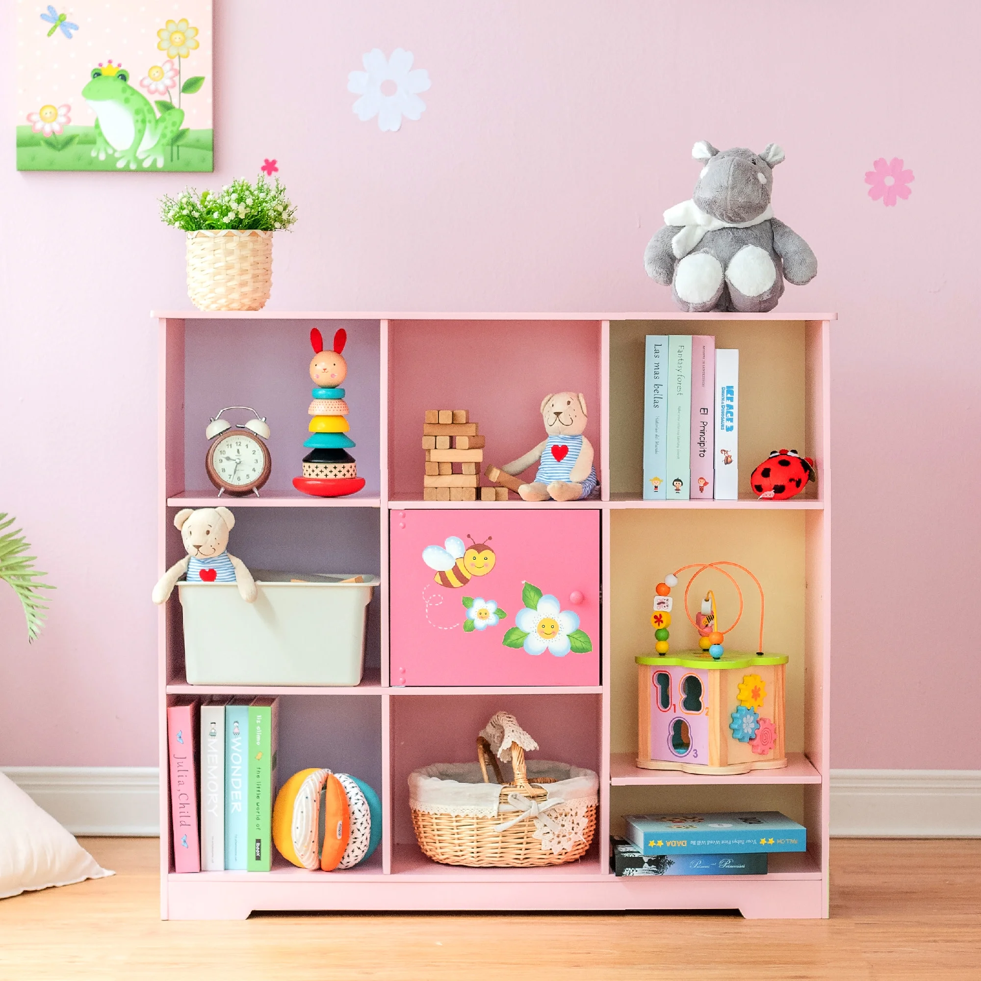 Magic Garden Kids Wooden 3 x 3 Cube Storage Unit - Image 3