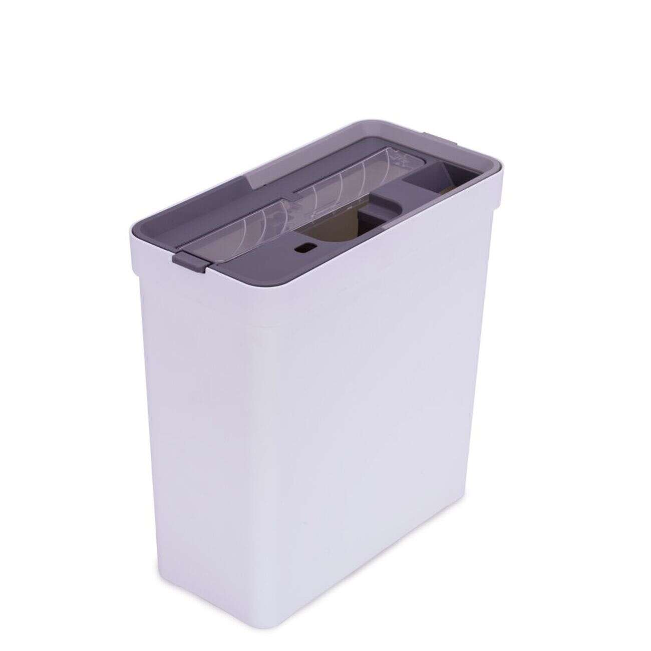 Seau essoreur compact 10L avec balai rotatif et 1 recharge 30,5x22xH148cm