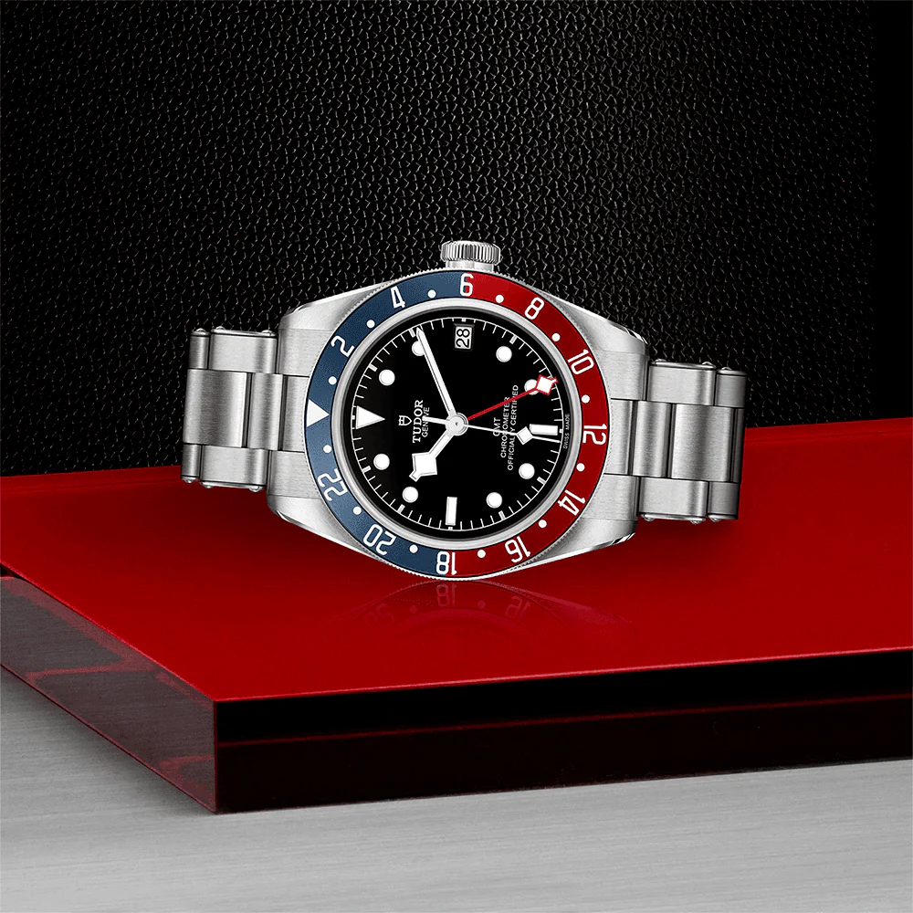 【Super Clone】TUDOR Black Bay GMT 41mm Black Dial Automatic Men's Bracelet Watch M79830RB-0001