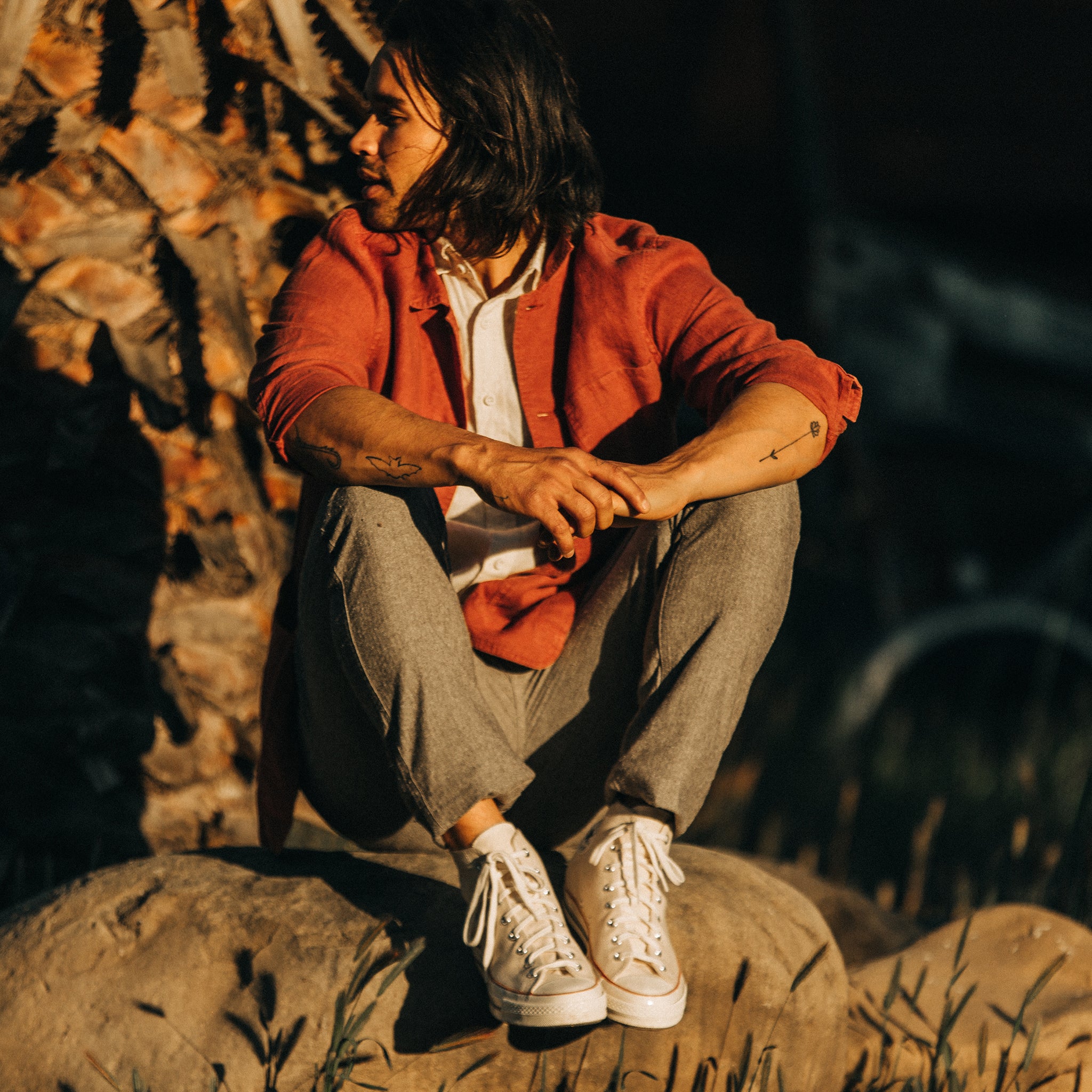 La veste Ojai en chanvre rouille