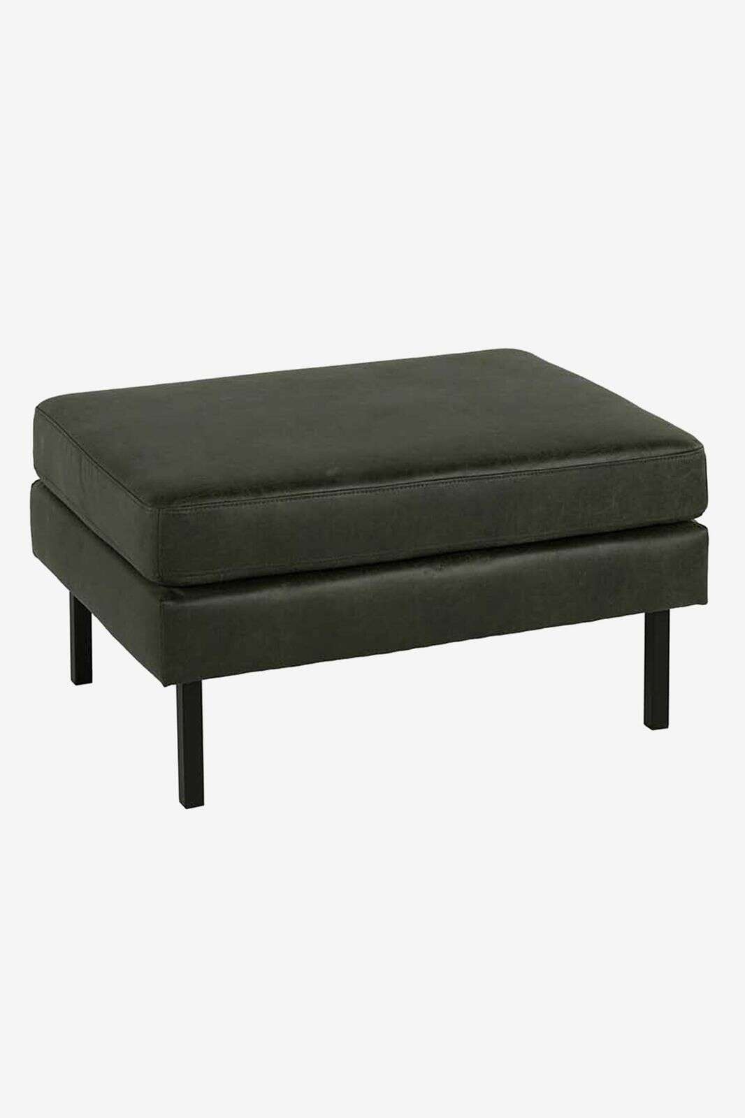 Amsterdam leer clean hocker groen