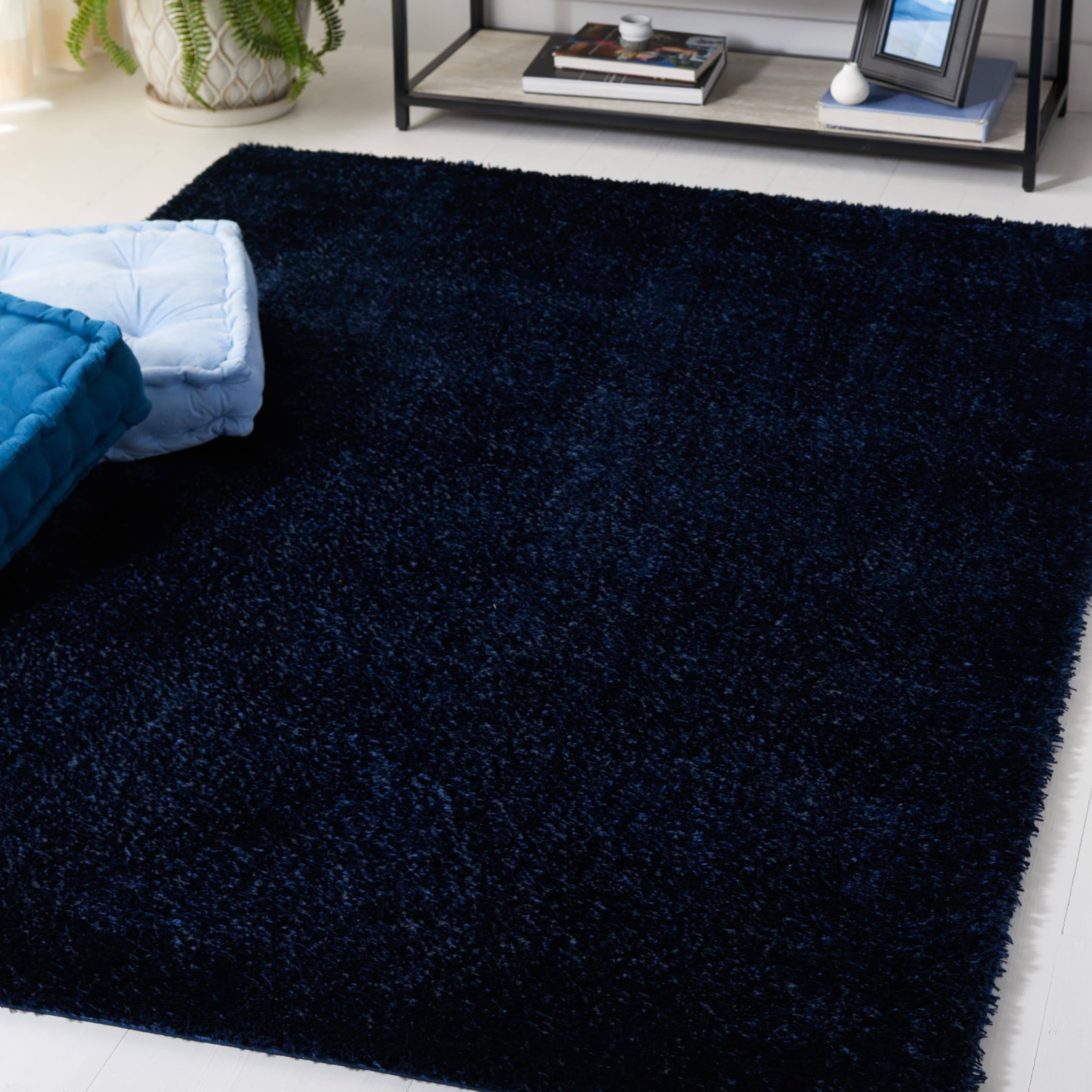 Safavieh Tahoe Joey Modern Shag Area Rug, 6'7 inch x 8'7 inch, Navy