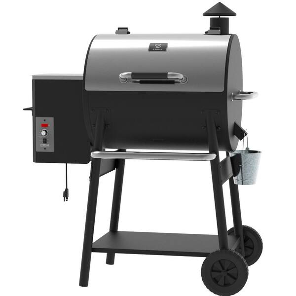 590 sq. in. Pellet Grill and Smoker. Stainless Steel