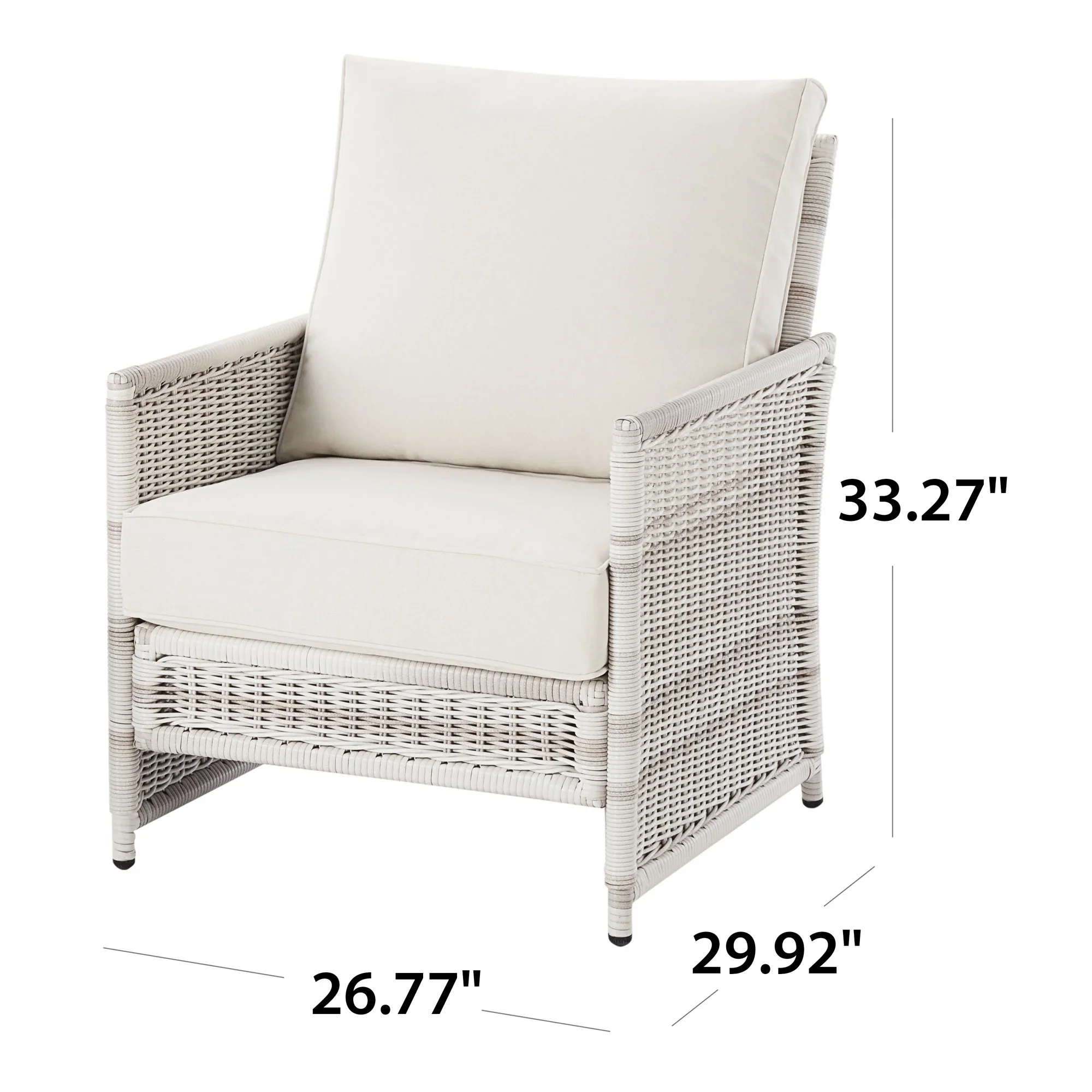 Better Homes & Gardens Paige 4-Piece Wicker Outdoor Conversation Set