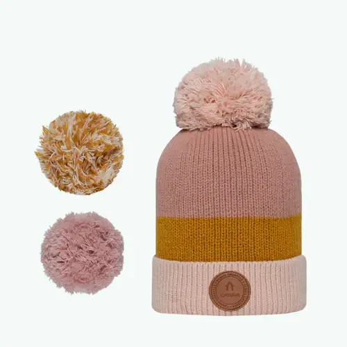 Bonnet Bella Luna Vieux Rose Polaire