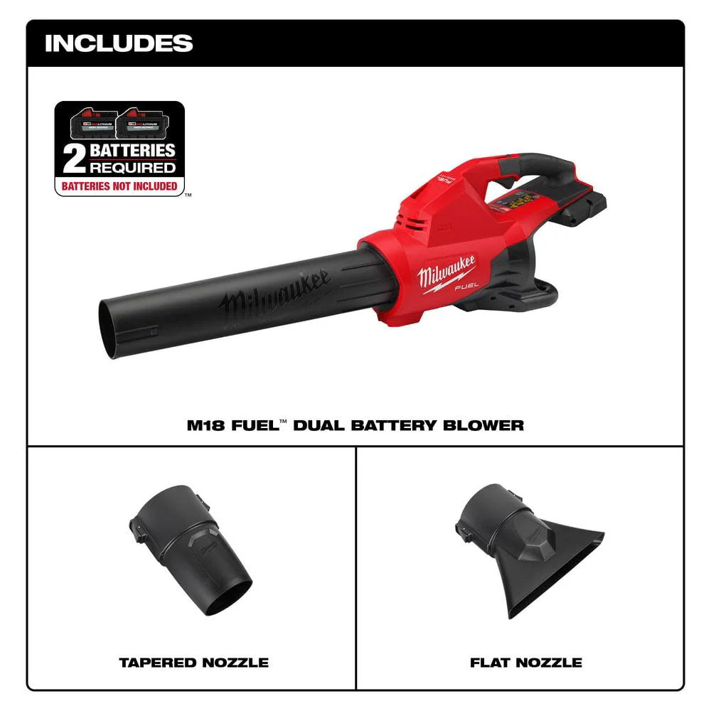 M18 FUEL Dual Battery 145 mph 600 CFM 18 V Battery Handheld Blower Tool Only Image 2