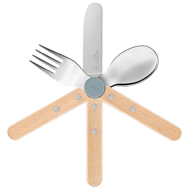 Petit Gourmet barnebestikk 3 deler regnblå
