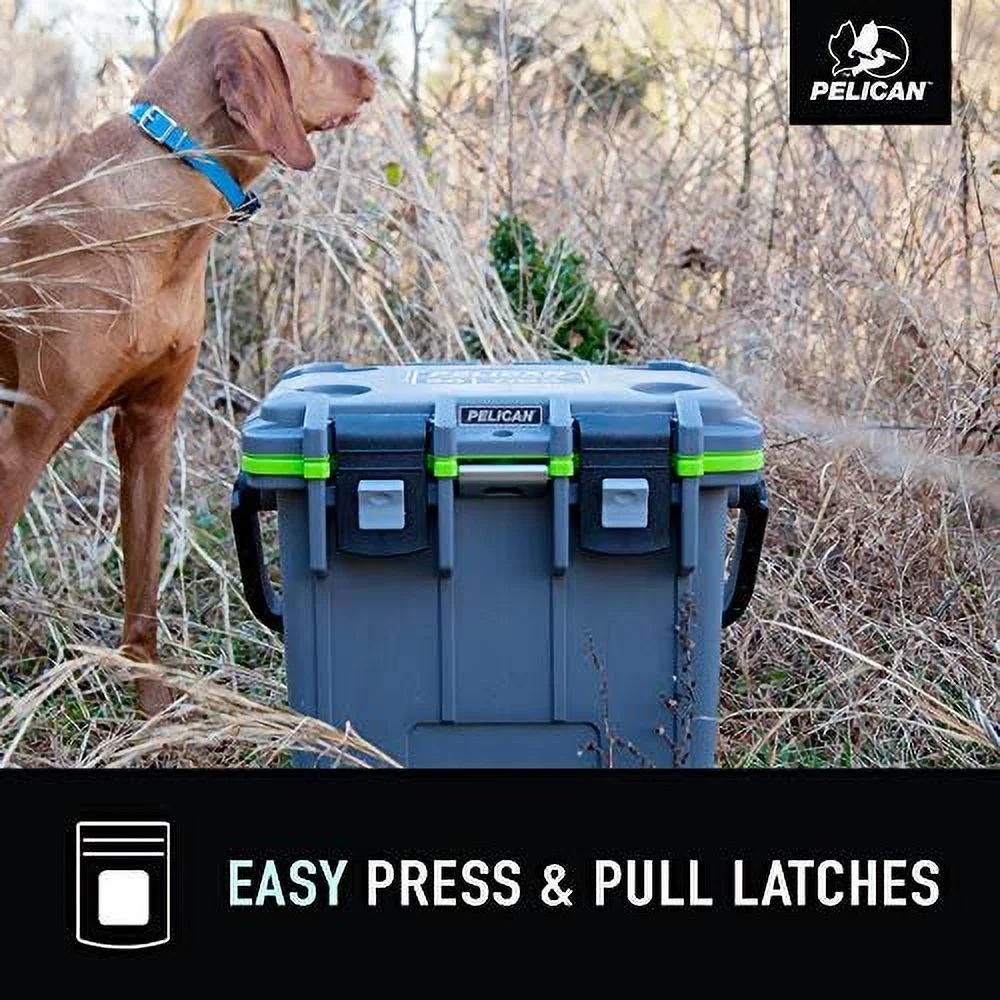20QT Elite Cooler Dark Grey/Green 15 Can or 4 Wine Bottle Capacity with Ice 2 Day Ice Retention Guaranteed for Life(Grey/Green) - Image 10