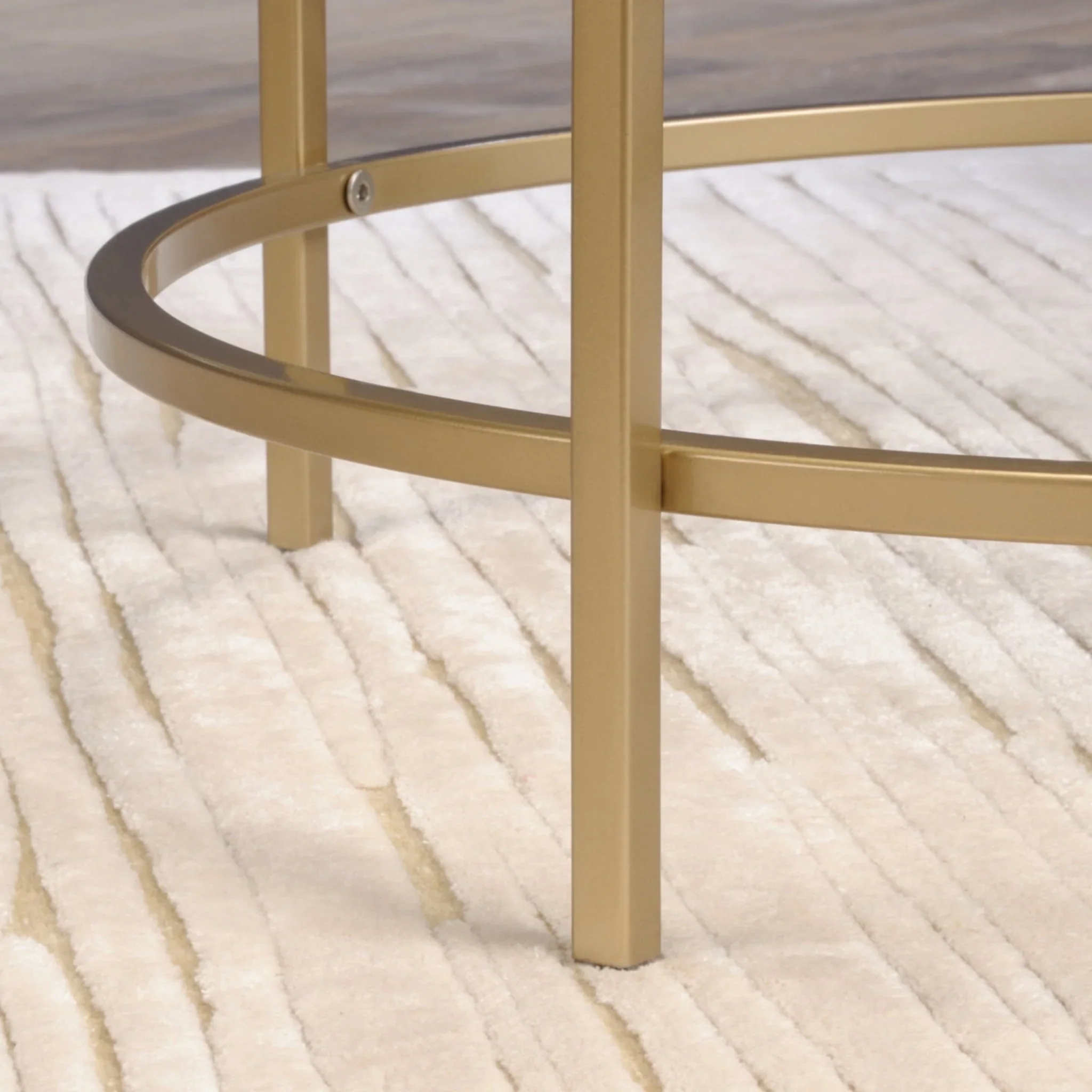 Better Homes & Gardens Nola Side Table, Gold Finish