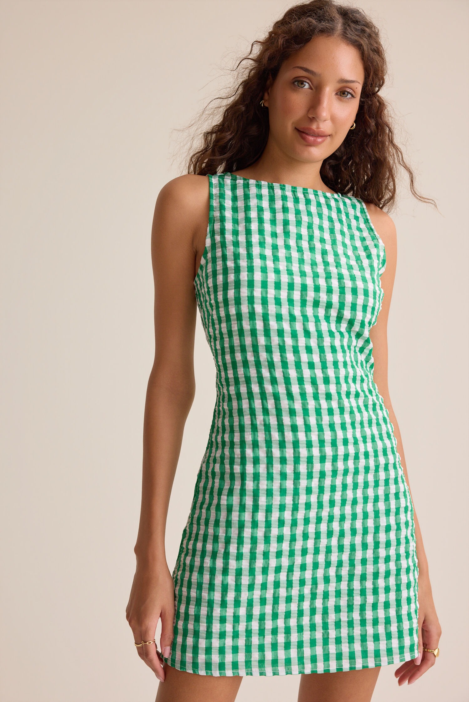 Brinley Gingham Mini Dress