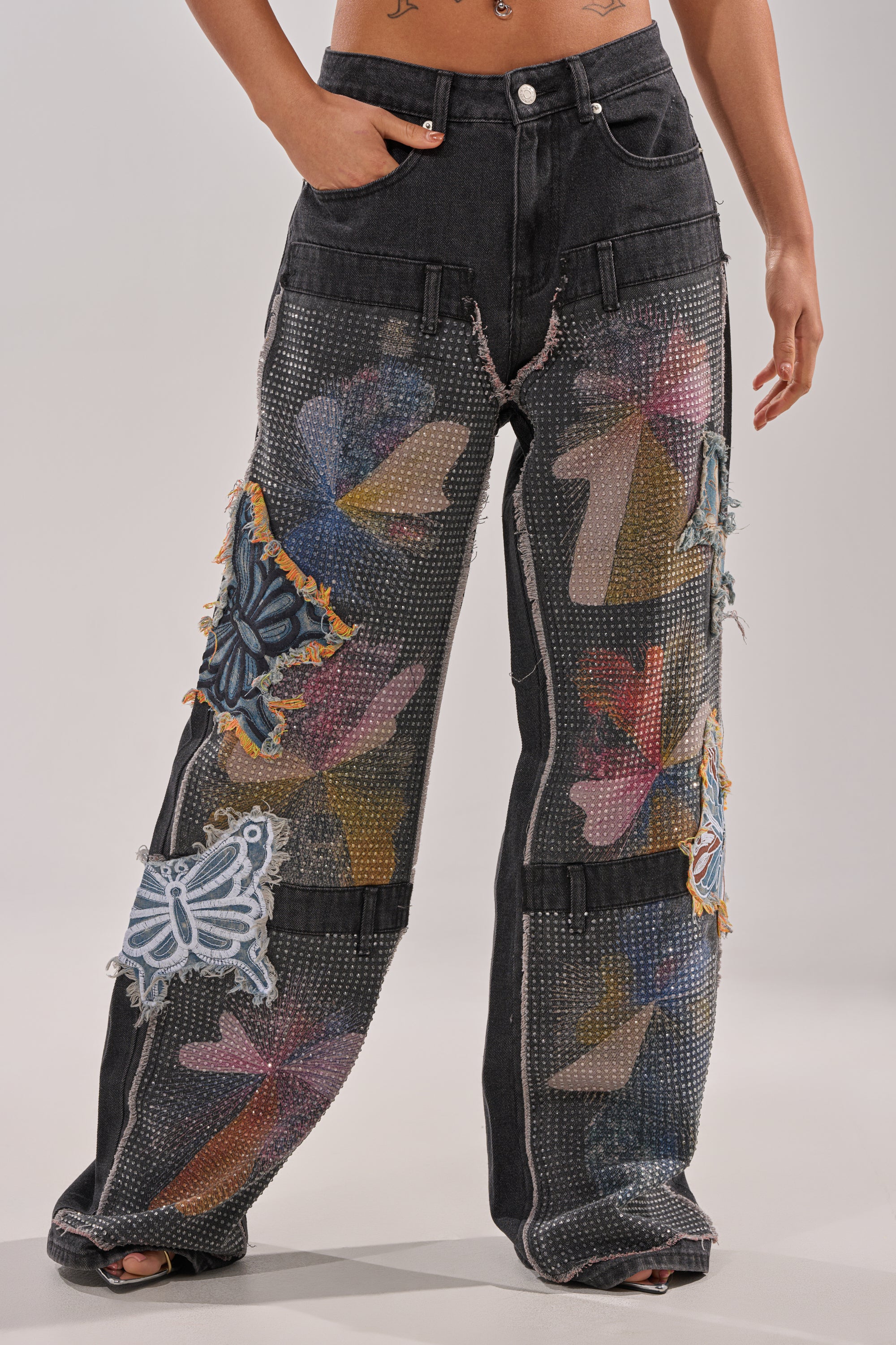 BUTTERFLY EFFECT RELAXED DENIM - Akira Store