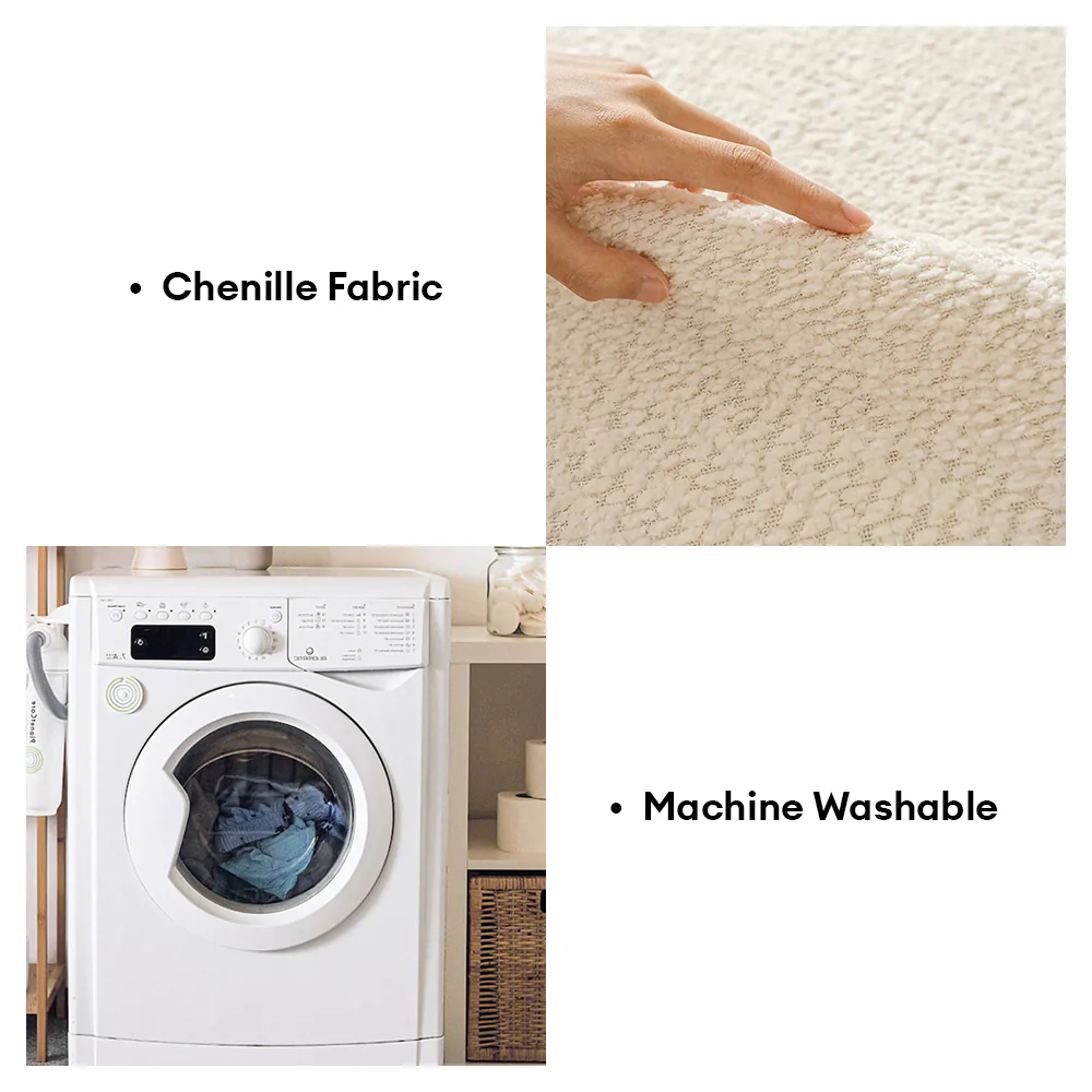 All-Season Breathable Chenille Scratch-Resistant Recliner Slipcover