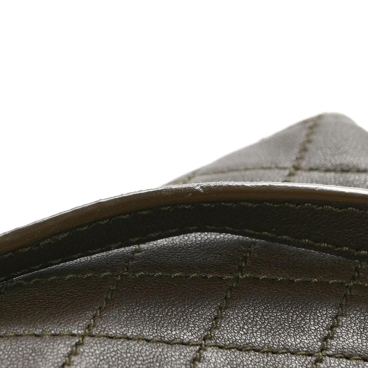 Lambskin Quilted Gaby Zipped Pouch