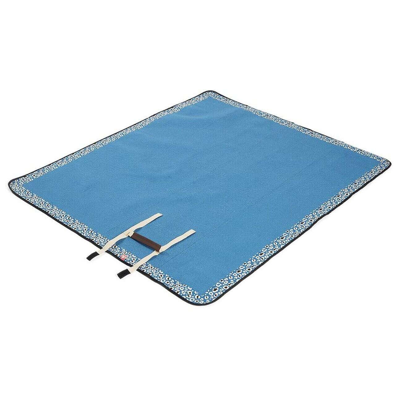 Tapis de pique-nique avec poignée polyester bleu 125x150cm