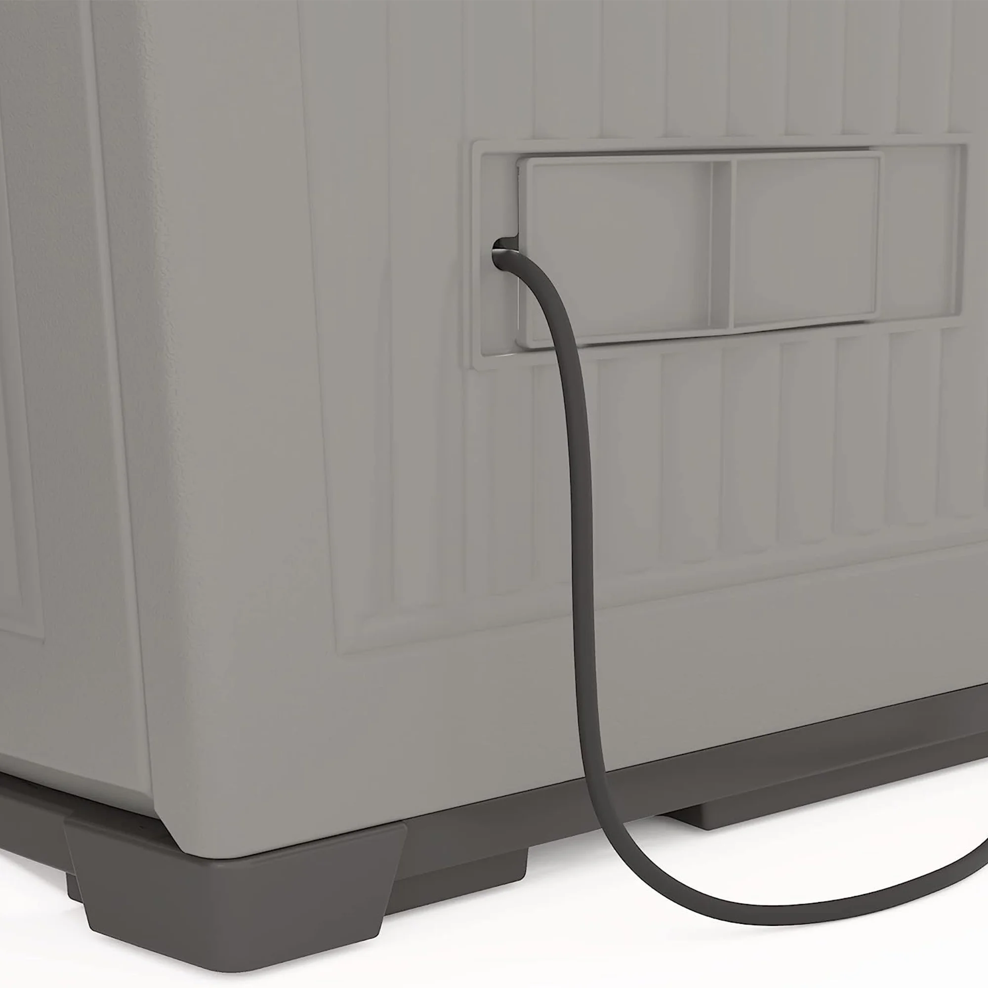 Backyard Oasis 130 Gallon Outdoor Storage Basic Unit, Dove Gray - Image 5