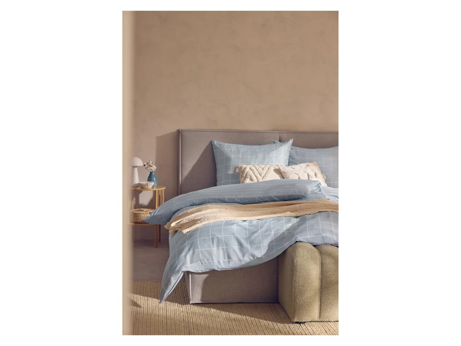 LIVARNO Parure de lit double face en satin microfibre, 140 x 200 cm