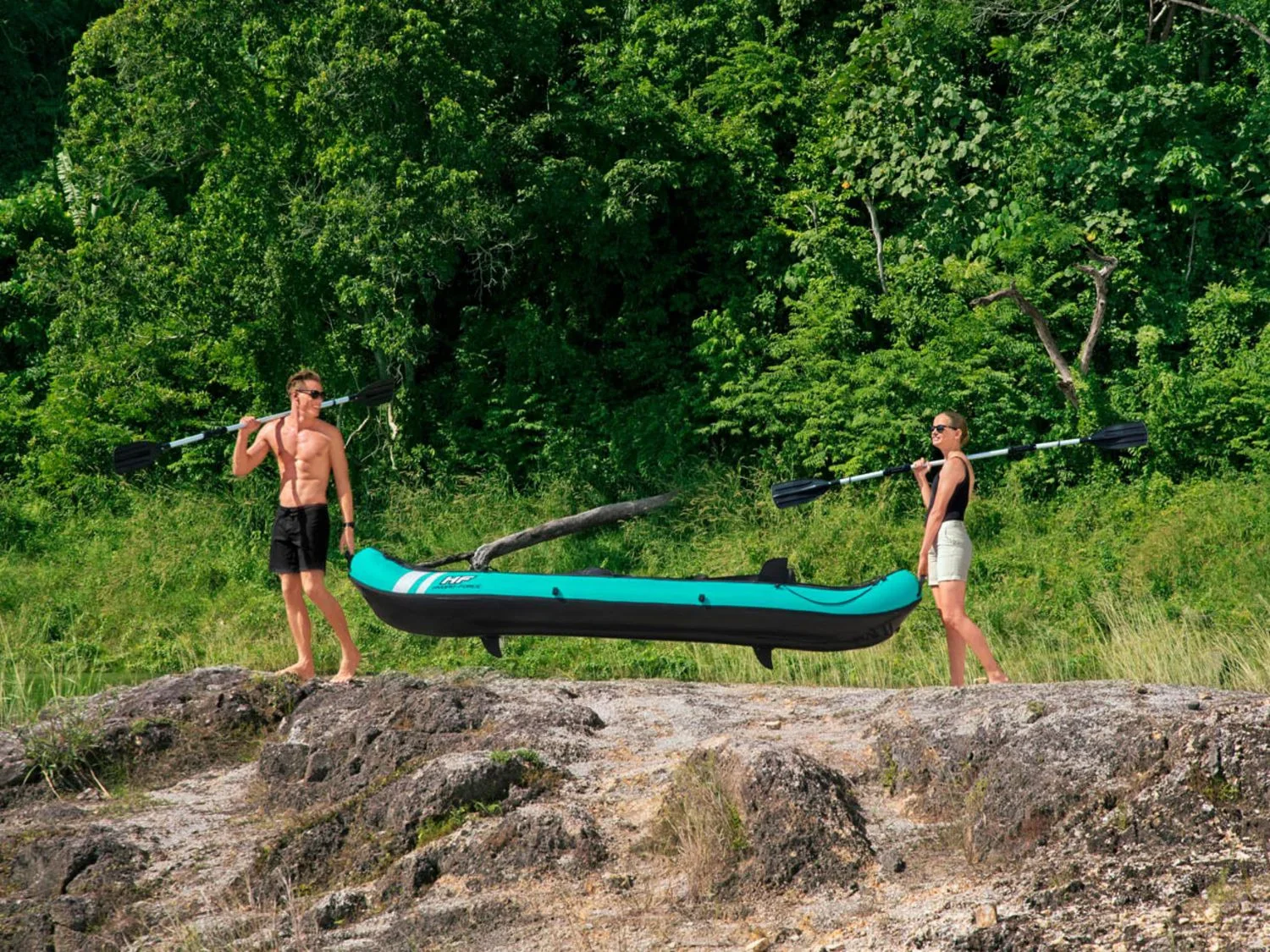 Bestway Ensemble de kayak gonflable, 330 x 94 x 48 cm