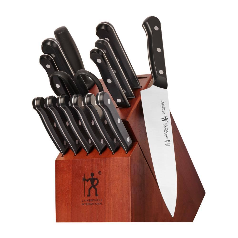 Henckels 17550015 Solution 15-Piece Knife Block Set HD Exclusive